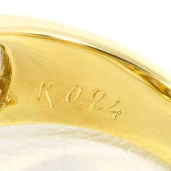 18K Yellow Gold Diamond Ring for Women - Elegant Solitaire Engagement & Wedding Band - Perfect for Proposals, Anniversaries, and Special Occasions