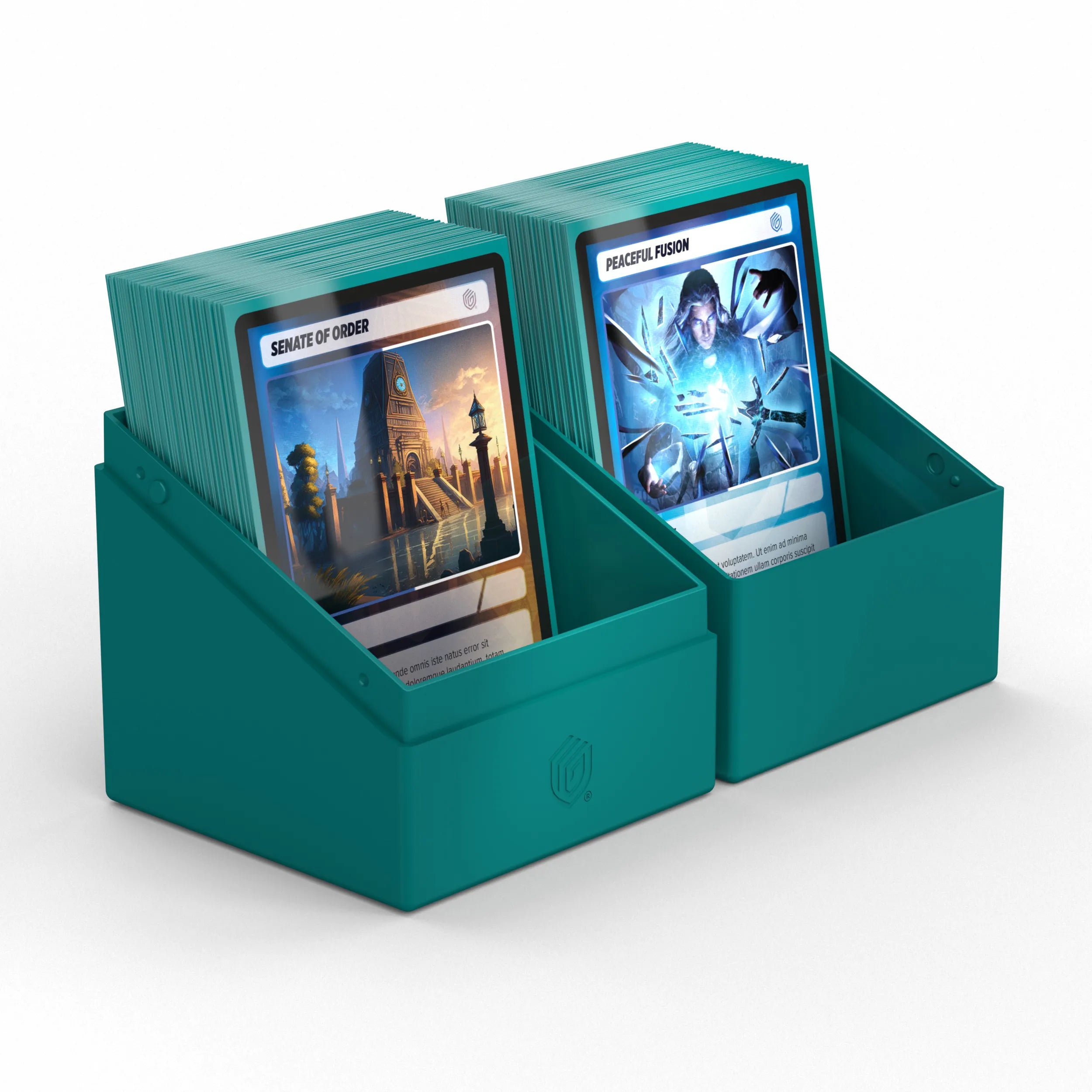 Boulder 100+ Deck Box - Durable Solid Petrol Storage Case for Trading Cards | Perfect for MTG, Pokemon & Yu-Gi-Oh Card Collectors - Organize & Protect Your Valuable Card Collection at Home or Tournaments