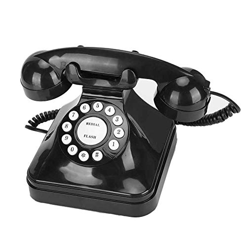Vintage Retro Antique Corded Landline Telephone - Classic Rotary Dial Desk Phone for Home, Office & Hotel Decor | Perfect for Vintage Themed Spaces & Gift Ideas