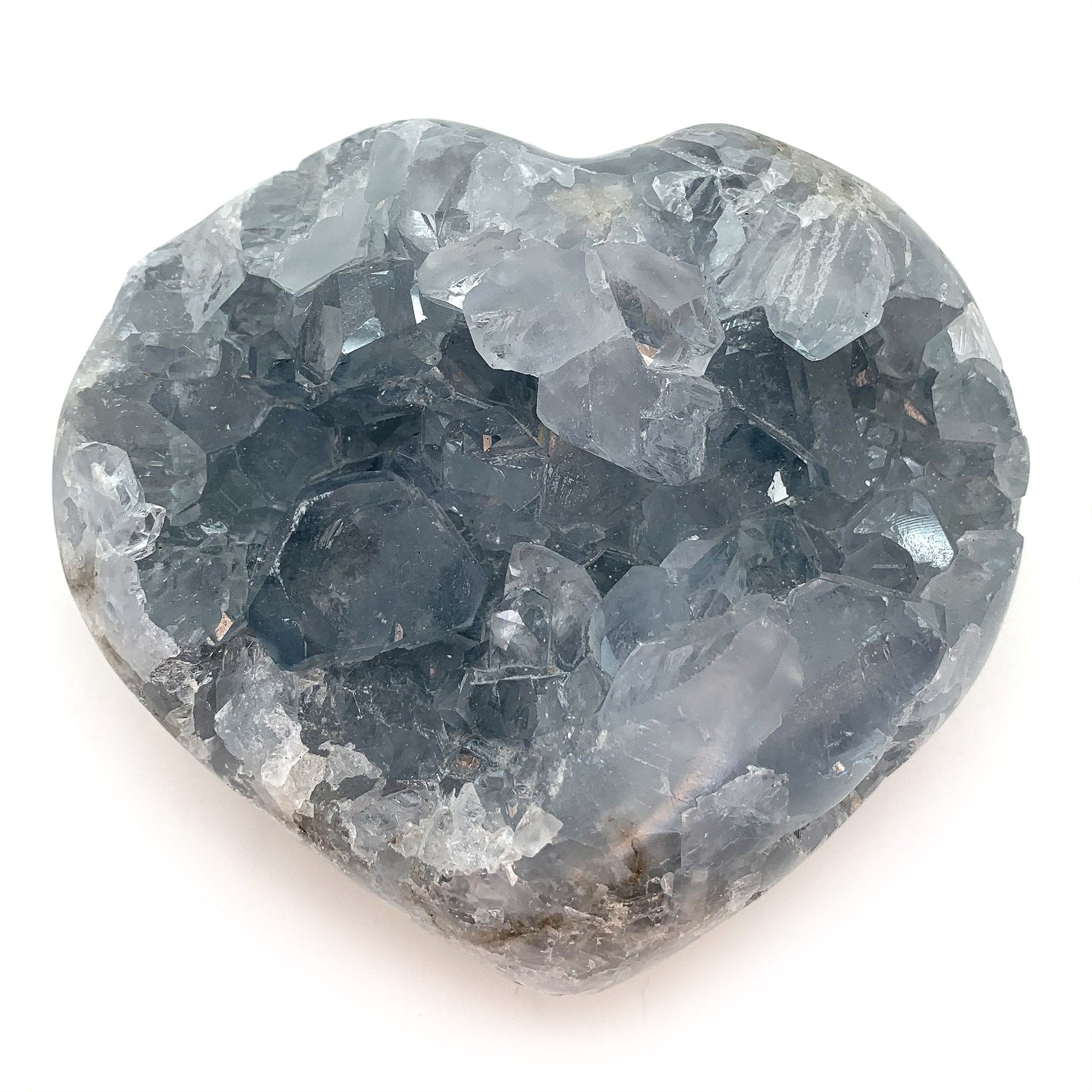 Celestite Heart Crystal - Natural Healing Stone for Love & Peace - Perfect for Meditation, Home Decor & Spiritual Gifts