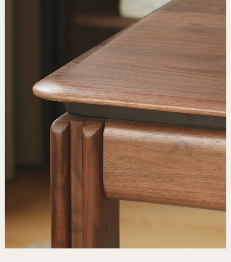Premium Black Walnut Solid Wood Modern Large Office Desk - Executive Workstation for Home & Business Use, Durable Writing Table for Conference Rooms & Professional Spaces