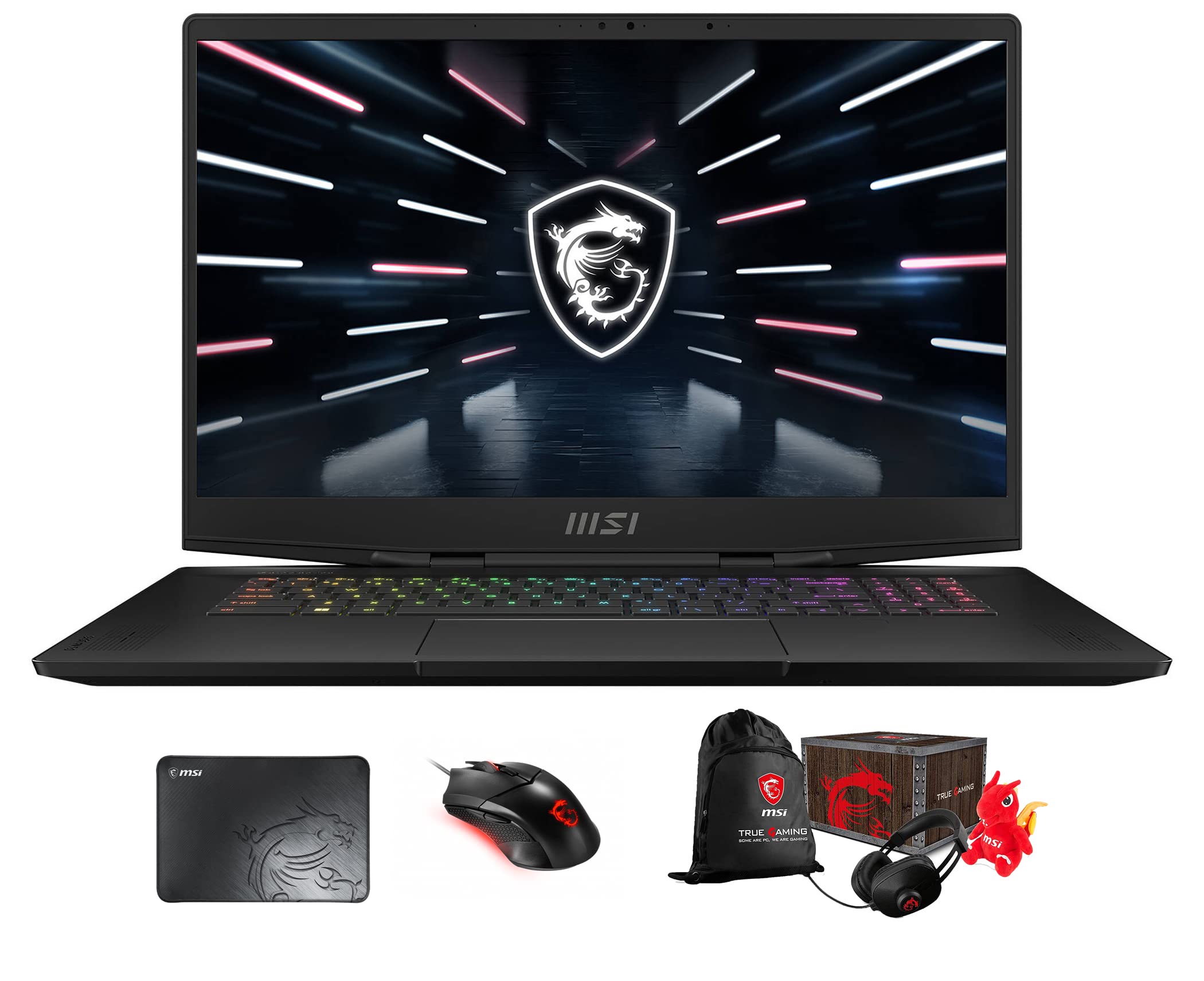 MSI Stealth GS77-17 Gaming Laptop - Intel Core i9-12900H 14-Core, 32GB DDR5 RAM, 8TB PCIe SSD RAID 0, Windows 11 Pro - Ultimate Gaming & Content Creation Powerhouse for Esports, Streaming & 4K Video Editing
