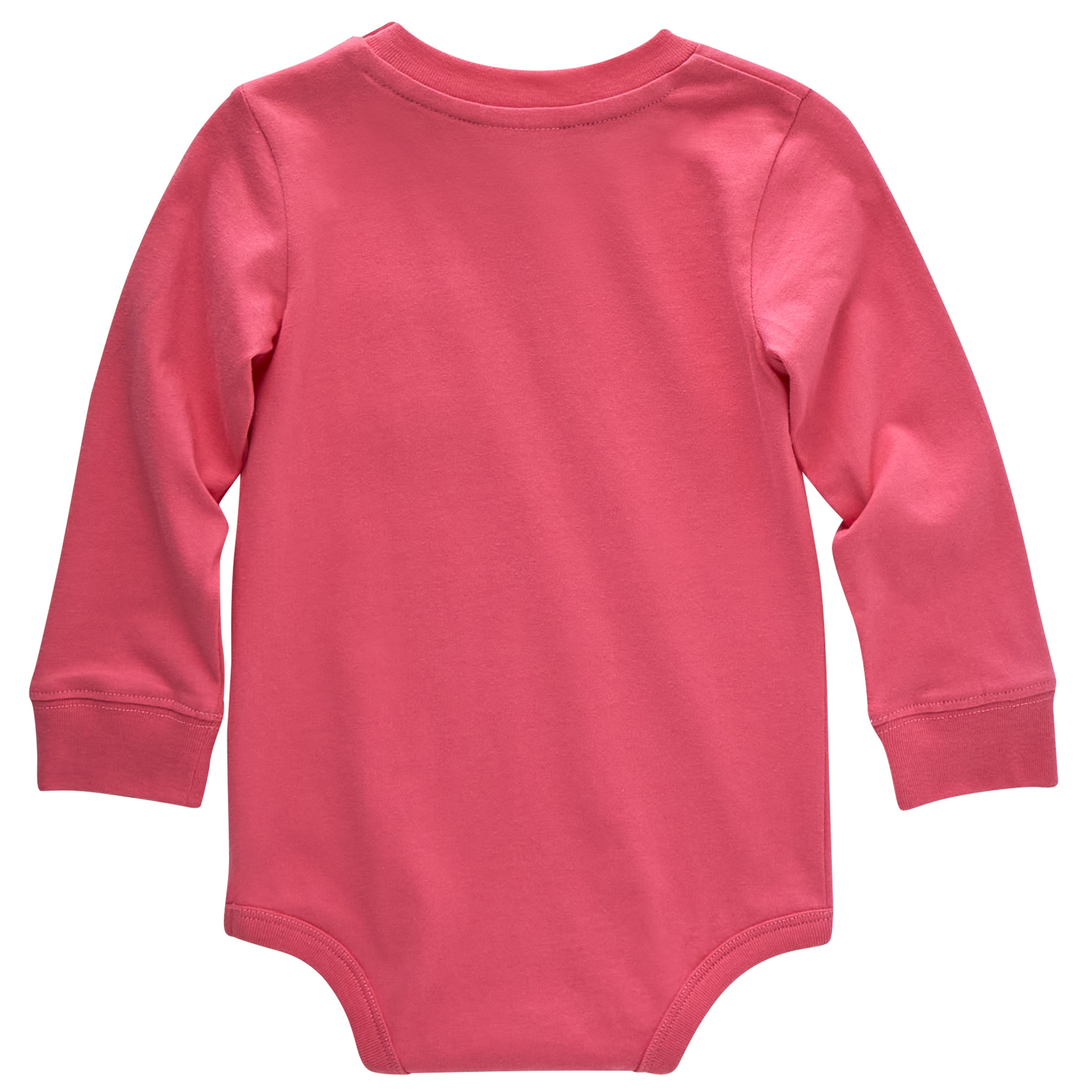 Carhartt Baby Long Sleeve Bodysuit with Logo & Chest Pocket - Soft Cotton Onesie for Infants 0-24 Months | Perfect for Playtime, Daycare & Family Outings