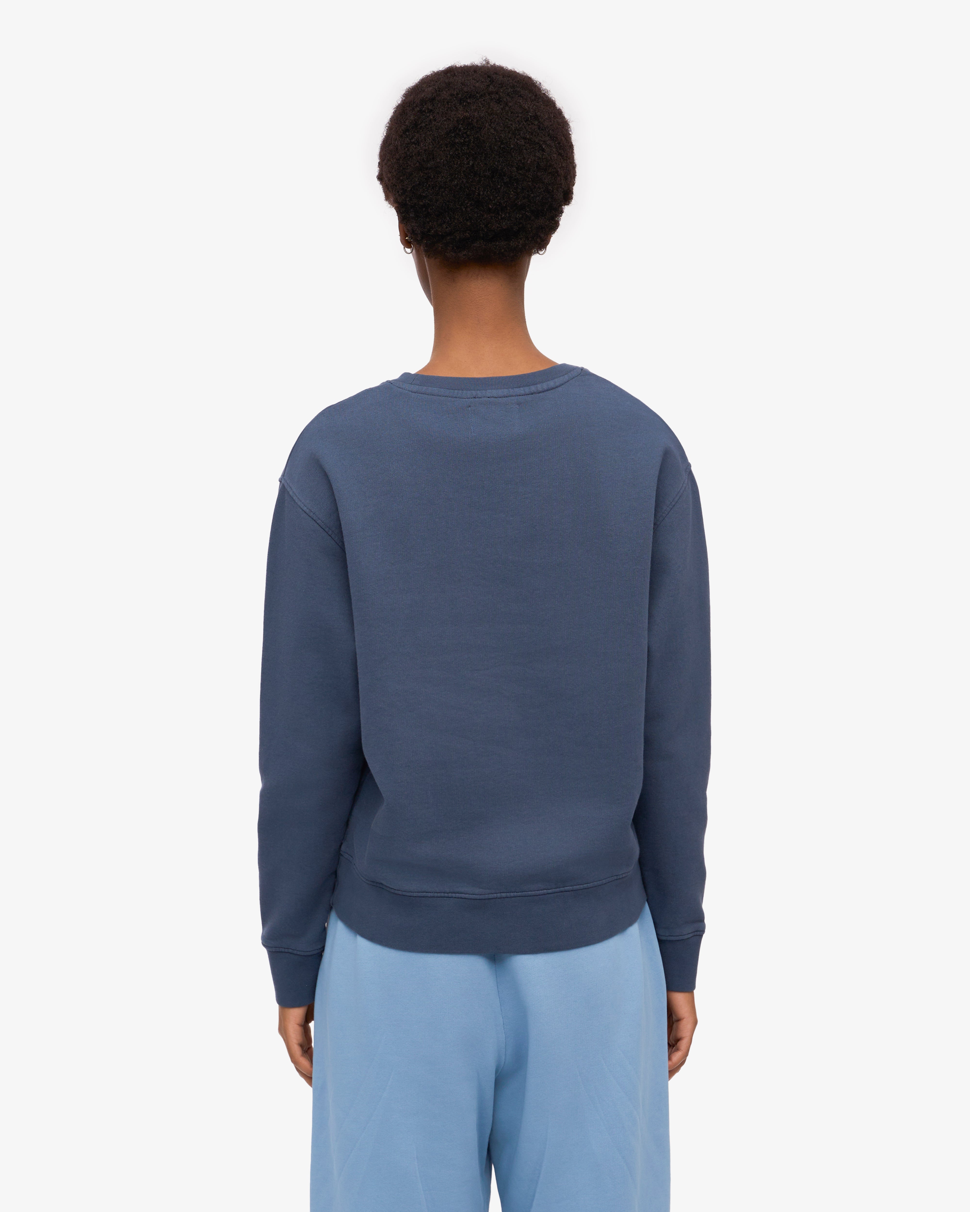 Organic Cotton Women's Classic Crew Neck T-Shirt in Petrol Blue - Comfortable Casual Wear for Everyday Outfits & Layering