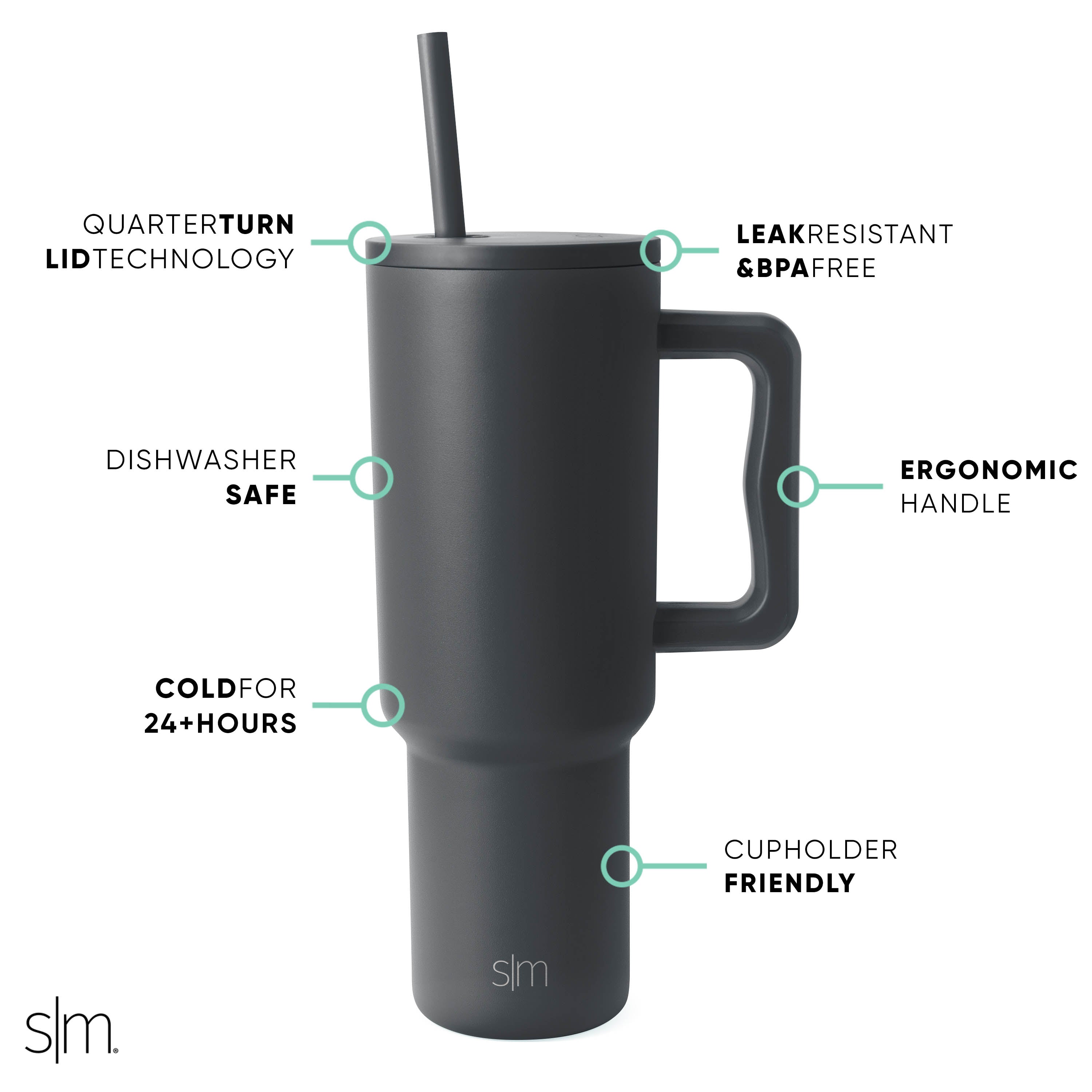 Trek Tumbler 8 - 20oz Insulated Stainless Steel Water Bottle with Leakproof Lid | Keeps Drinks Hot/Cold for Hours | Perfect for Hiking, Camping & Outdoor Adventures