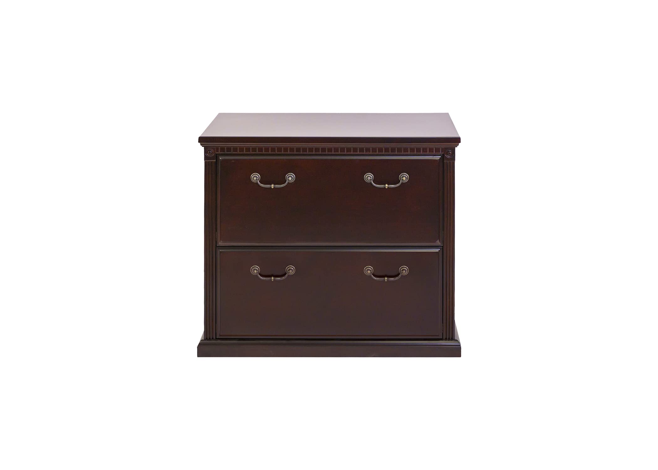 Martin Furniture Huntington Club 2-Drawer Lateral Office File Cabinet - Perfect for Home Office, Business Storage & Organization