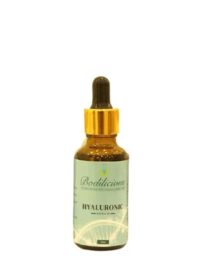 Bodilicious Hyaluronic Acid Serum for Face - Anti-Aging Hydrating Moisturizer with Hyaluron | Dry Skin Care, Wrinkle Reduction, Plumping Effect | Day & Night Use