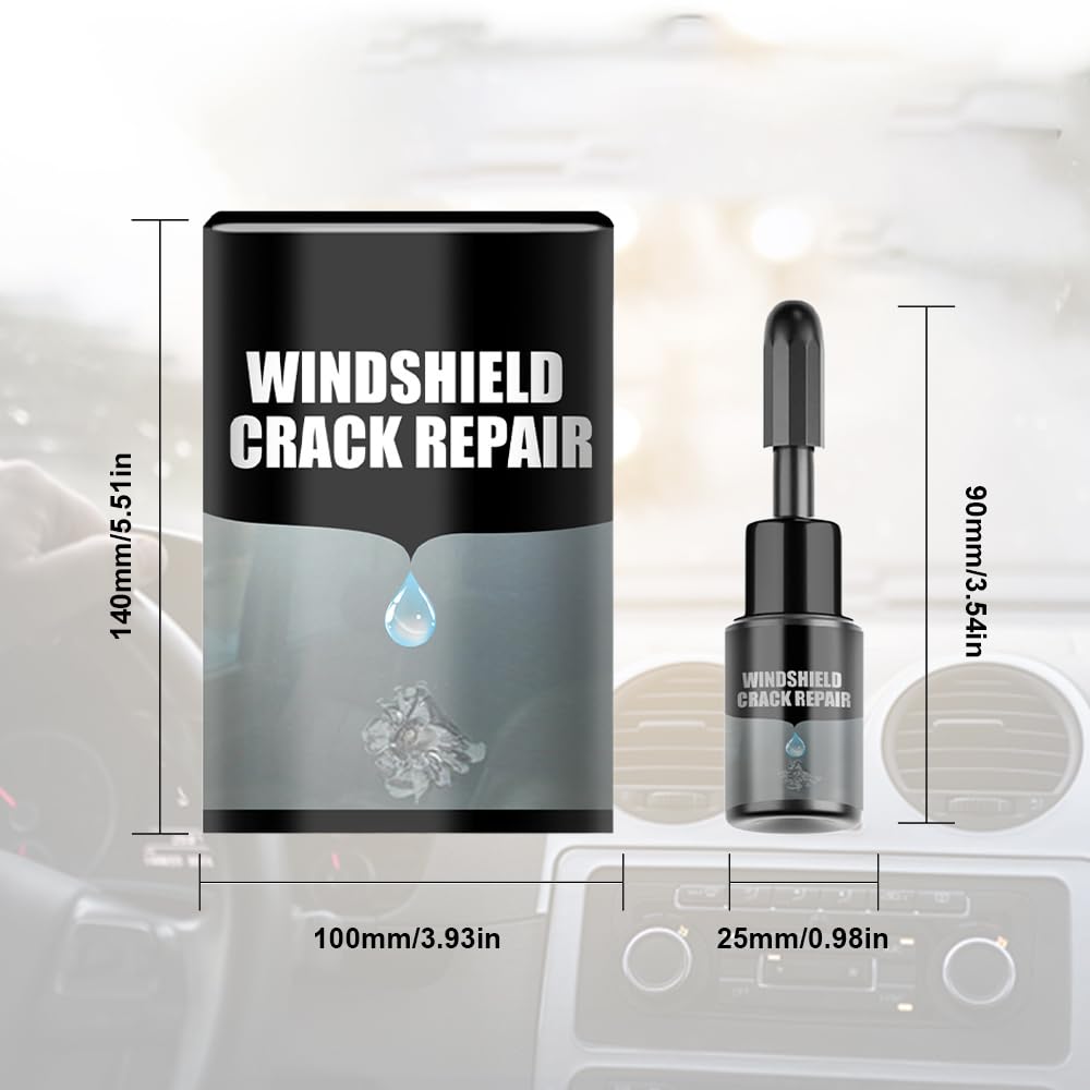 Car Windshield Crack Repair Kit – 2 Set, Multifunctional Glass Repair Fluid for Fixing Chips & Cracks, Automotive Windscreen Tool – Perfect for DIY Windshield Repair at Home or On-the-Go