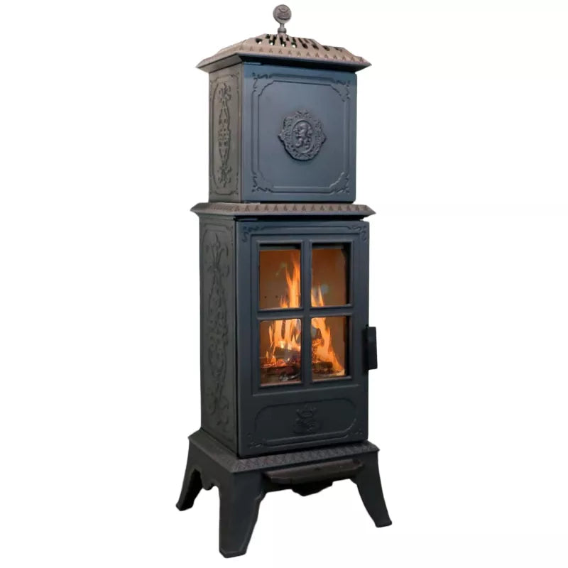 Westbo Victoria 240 Cast Iron Stove - Classic Wood Burning Fireplace for Cozy Home Heating & Cabin Decor