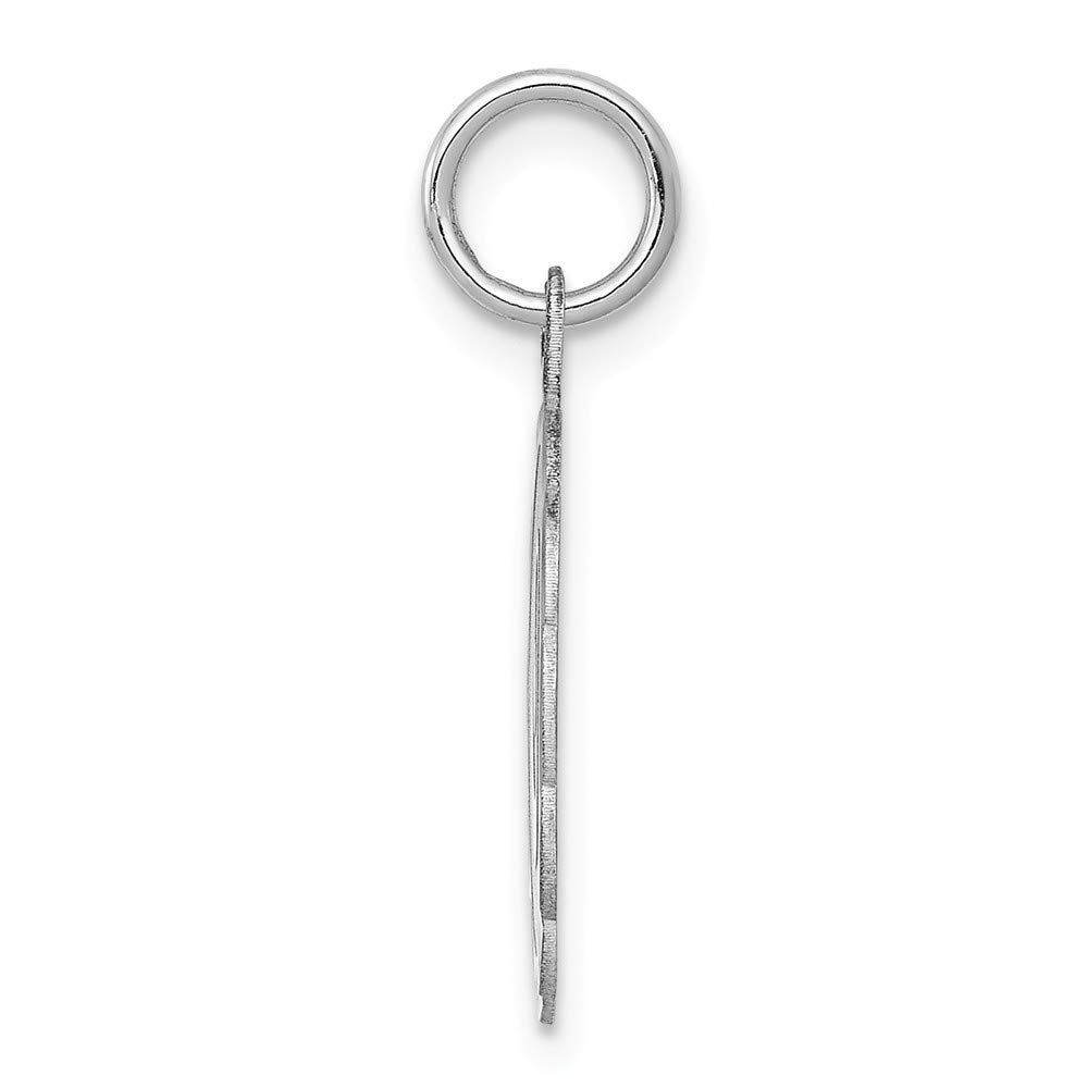 Roy Rose Jewelry Sterling Silver Brocaded Initial Letter 'O' Charm - Personalized Gift for Women, Engraved Monogram Necklace Pendant - Perfect for Birthdays, Anniversaries & Special Occasions