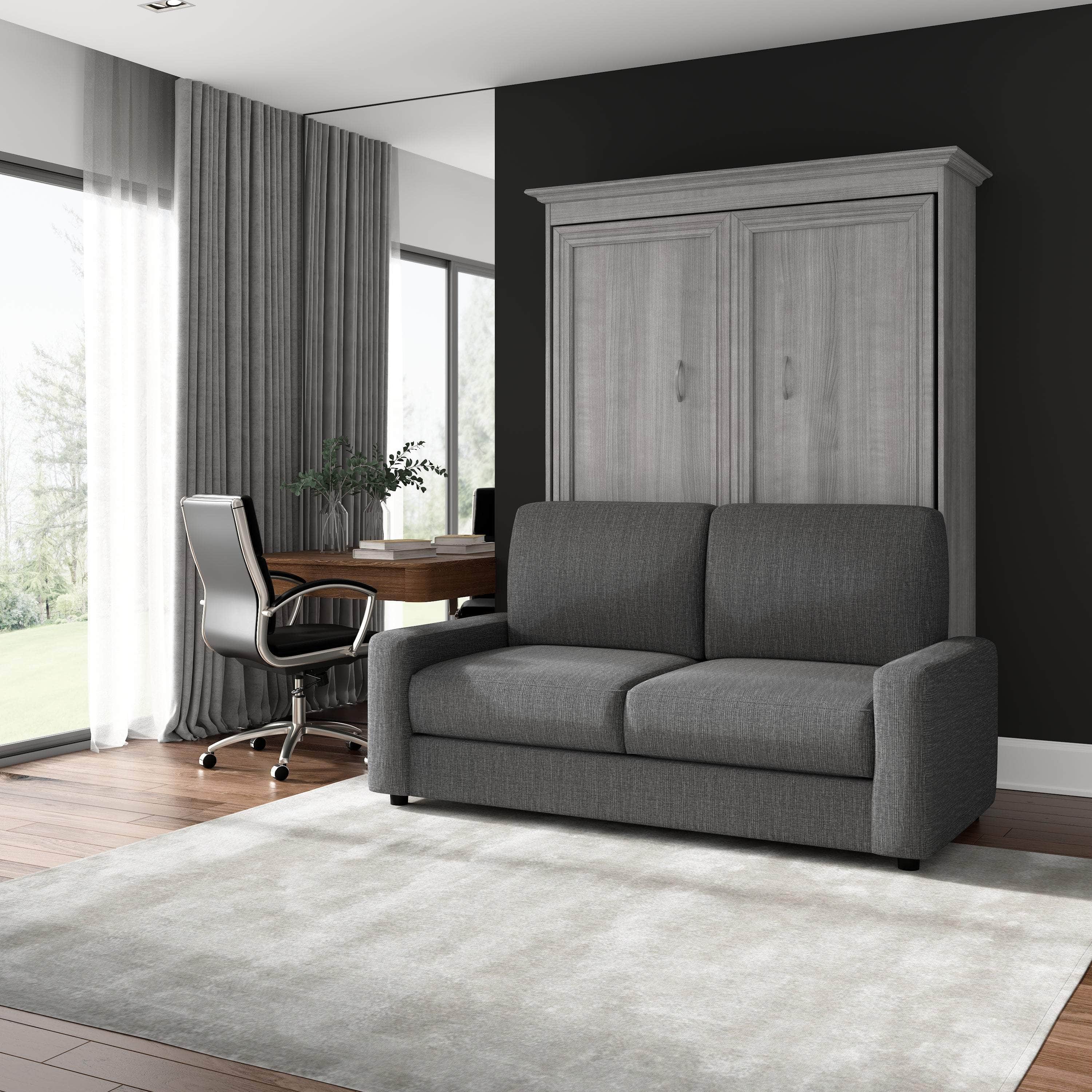 Space-Saving Full Murphy Wall Bed with Sofa - 2 Color Options | Perfect for Small Apartments, Guest Rooms & Studio Living