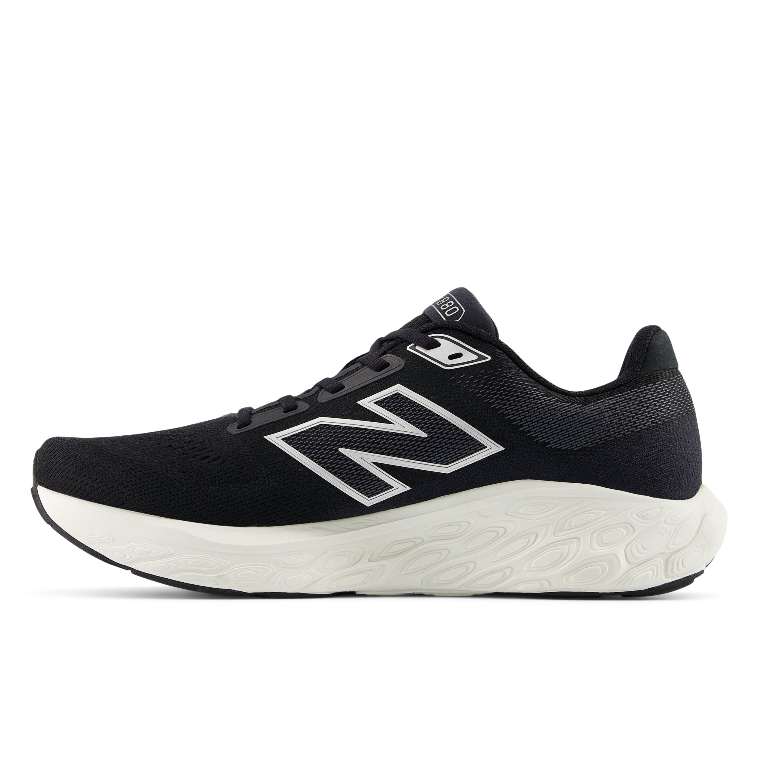 New Balance Men's Fresh Foam X 880v14 Wide Running Shoes - Black/Seasalt/Silver Metallic | Cushioned Comfort for Long Distance Running & Daily Training