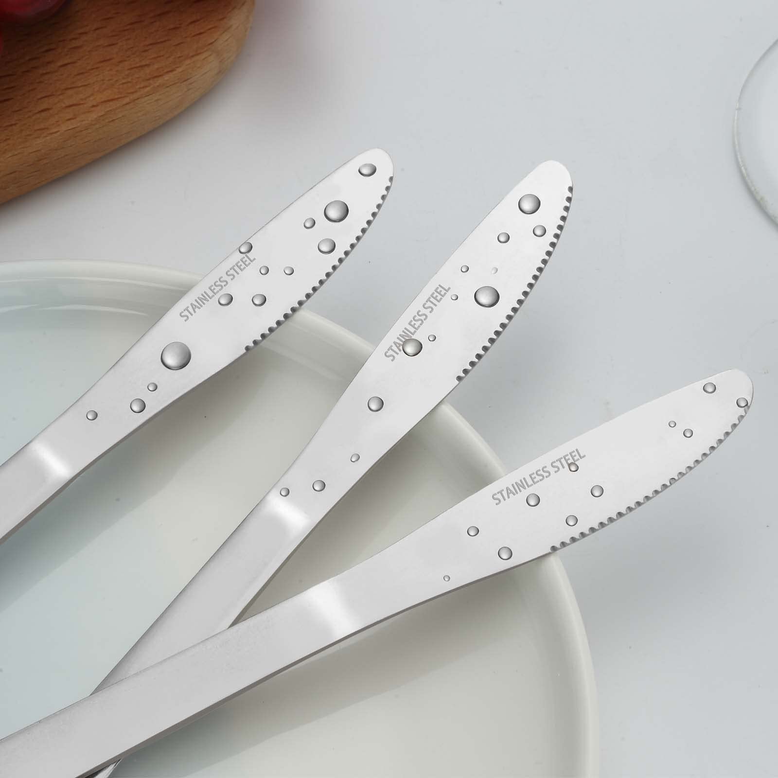 36-Piece Stainless Steel Dinner Knives Set - 8.1 Inch Mirror Polished Butter Knives for Restaurant & Home Use - Dishwasher Safe Food Grade Silverware - Perfect for Dining, Parties & Everyday Meals