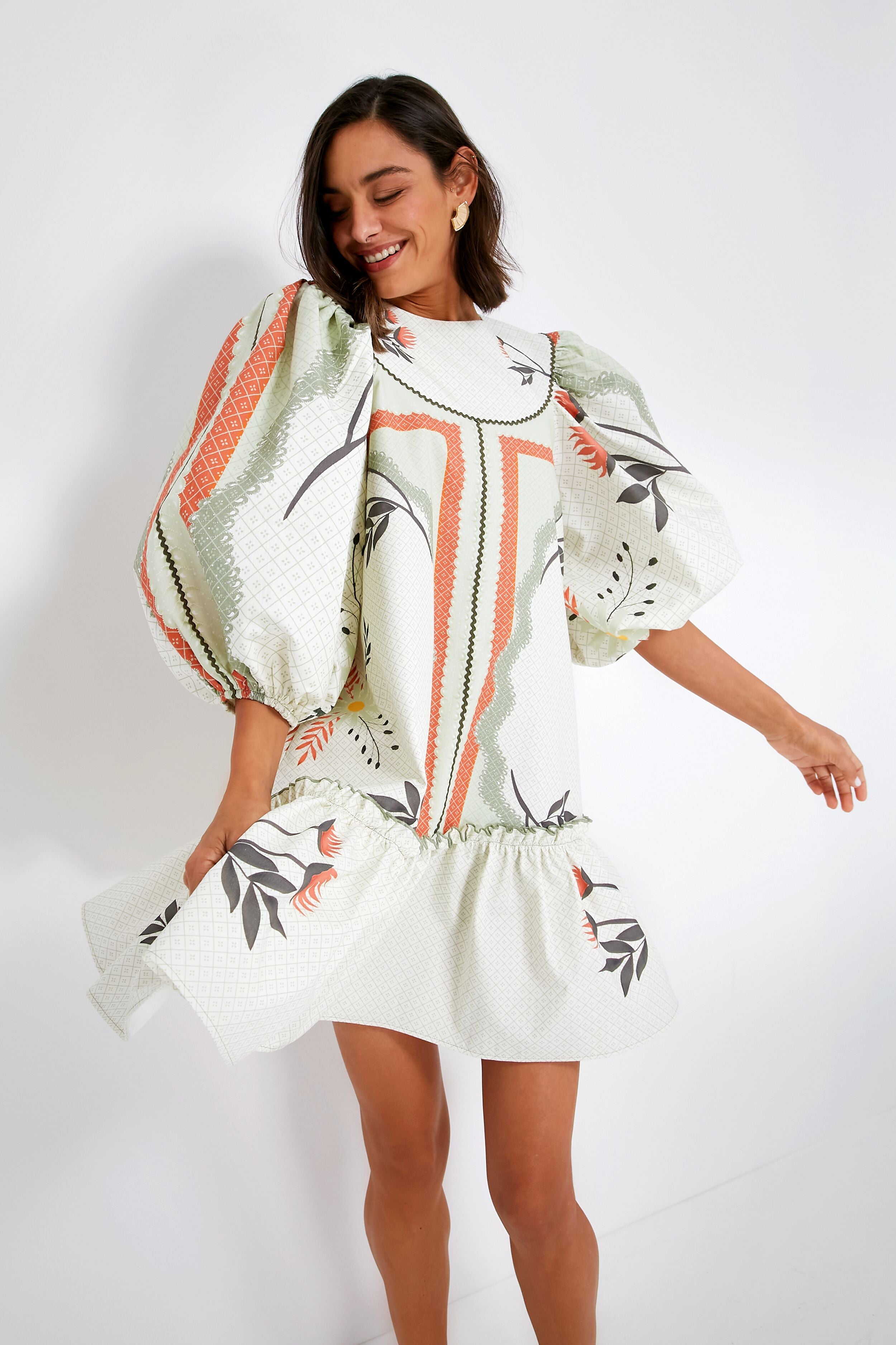 Stella Dress with Botanical Print - Floral Summer Dress for Women | Perfect for Beach, Garden Parties & Casual Outings