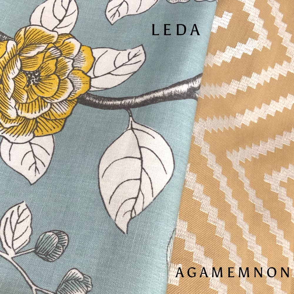Dwell Studio Robert Allen Leda Peony Aquatint Gray Aqua White Yellow Decorative Pillow Cover - Perfect for Sofa, Bed, Couch & Home Decor