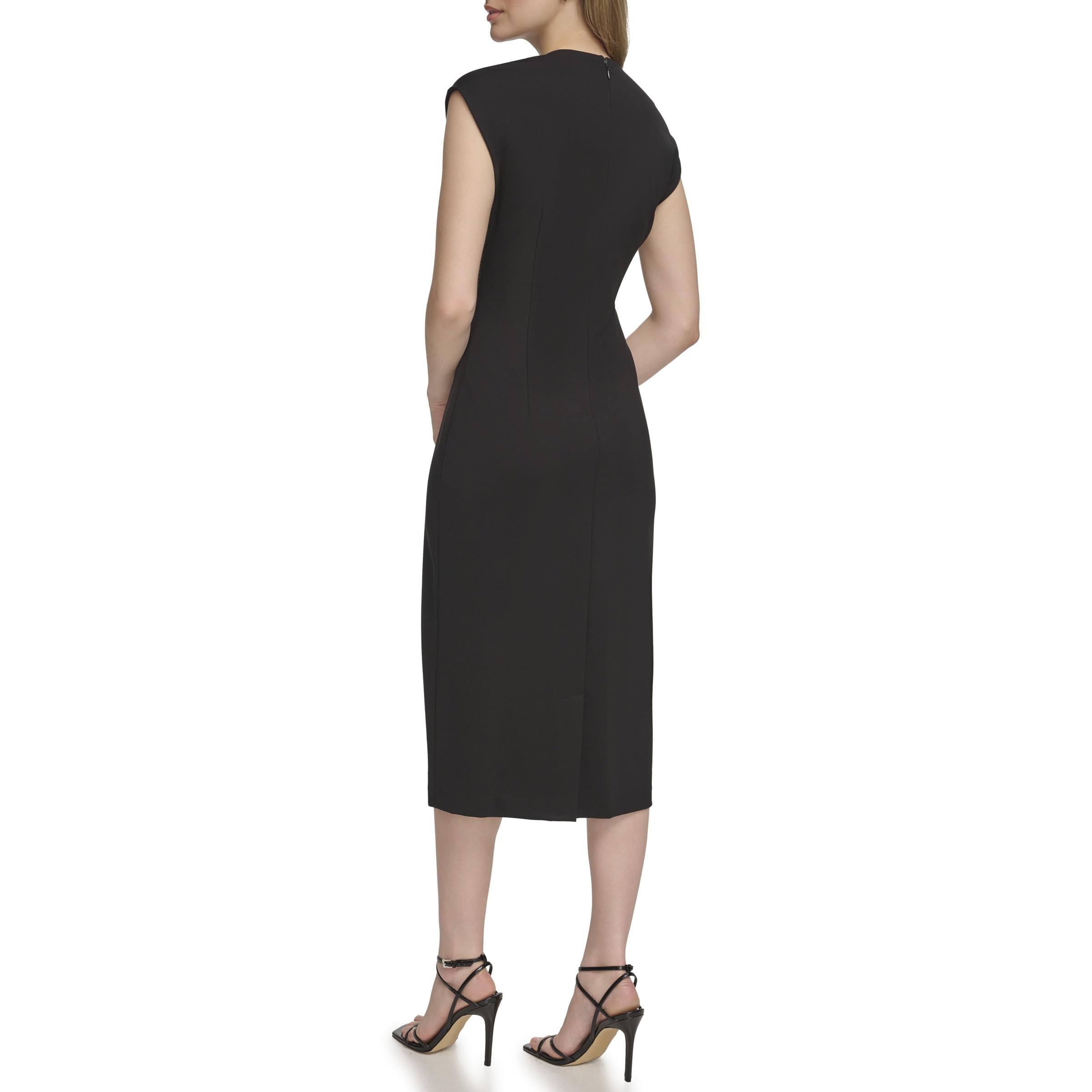 Calvin Klein Women's Slim Fit Ponte Formal Dress for Work & Evening Events | Elegant Office & Party Wear | Plus Size Options Available