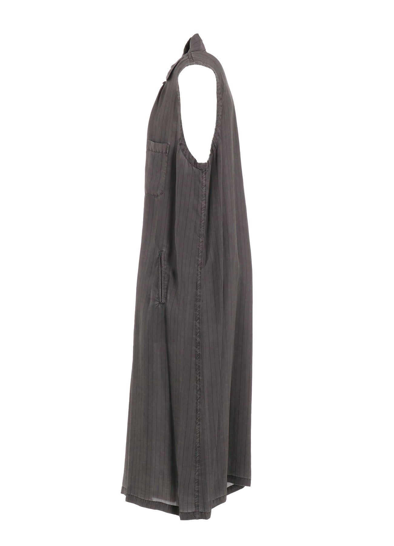 Cupro Stripe Sleeveless Shirt Dress for Women | Summer Casual Wear | Perfect for Beach, Office & Date Night