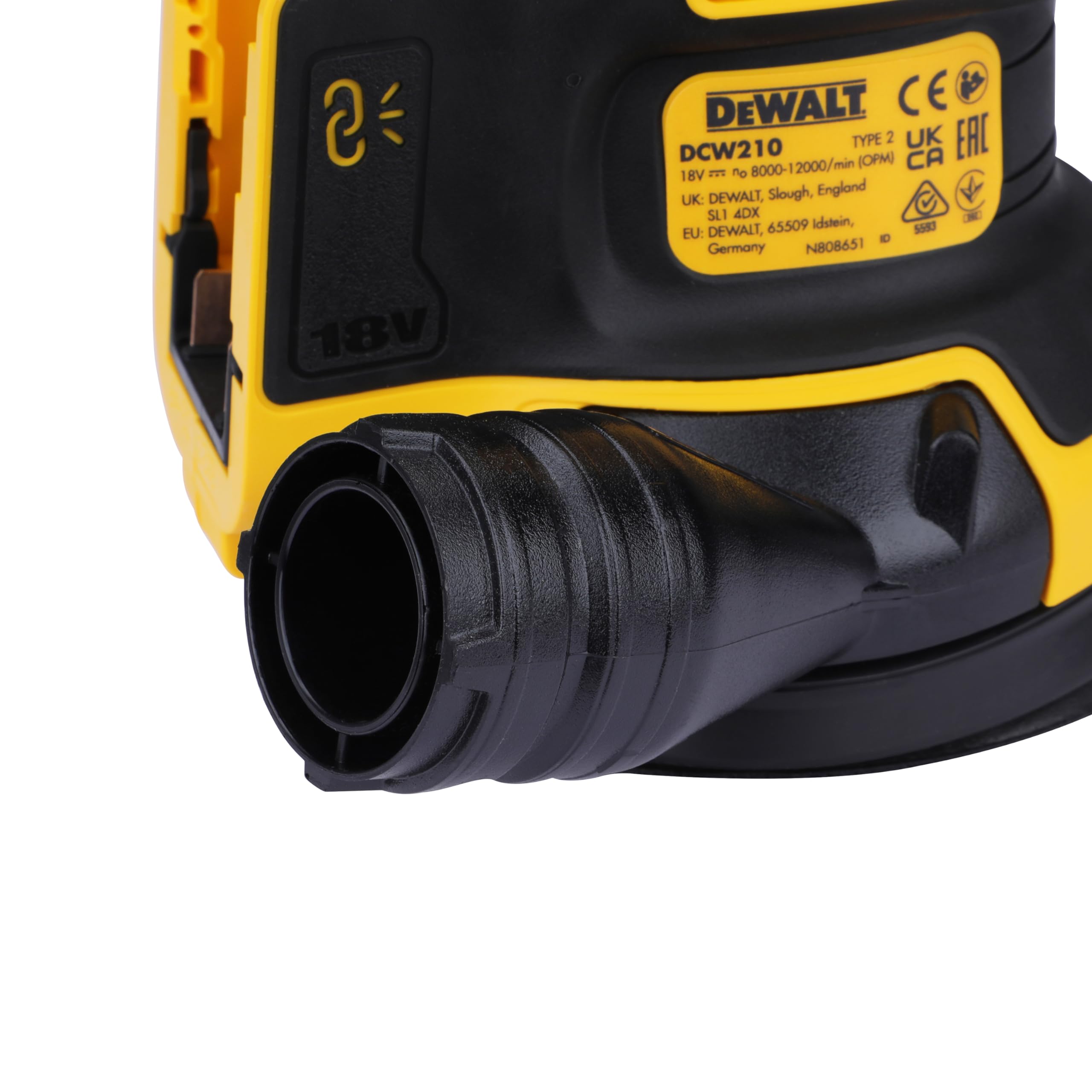 DEWALT DCW210N-XJ 18V XR Brushless Cordless Random Orbital Sander - Powerful Sanding Tool for Woodworking, DIY Projects & Home Renovation