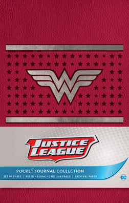 DC Comics Justice League Pocket Journal Set of 3 - Superhero Notebooks for Collectors, Students & Fans - Perfect for School, Work & Gift Giving