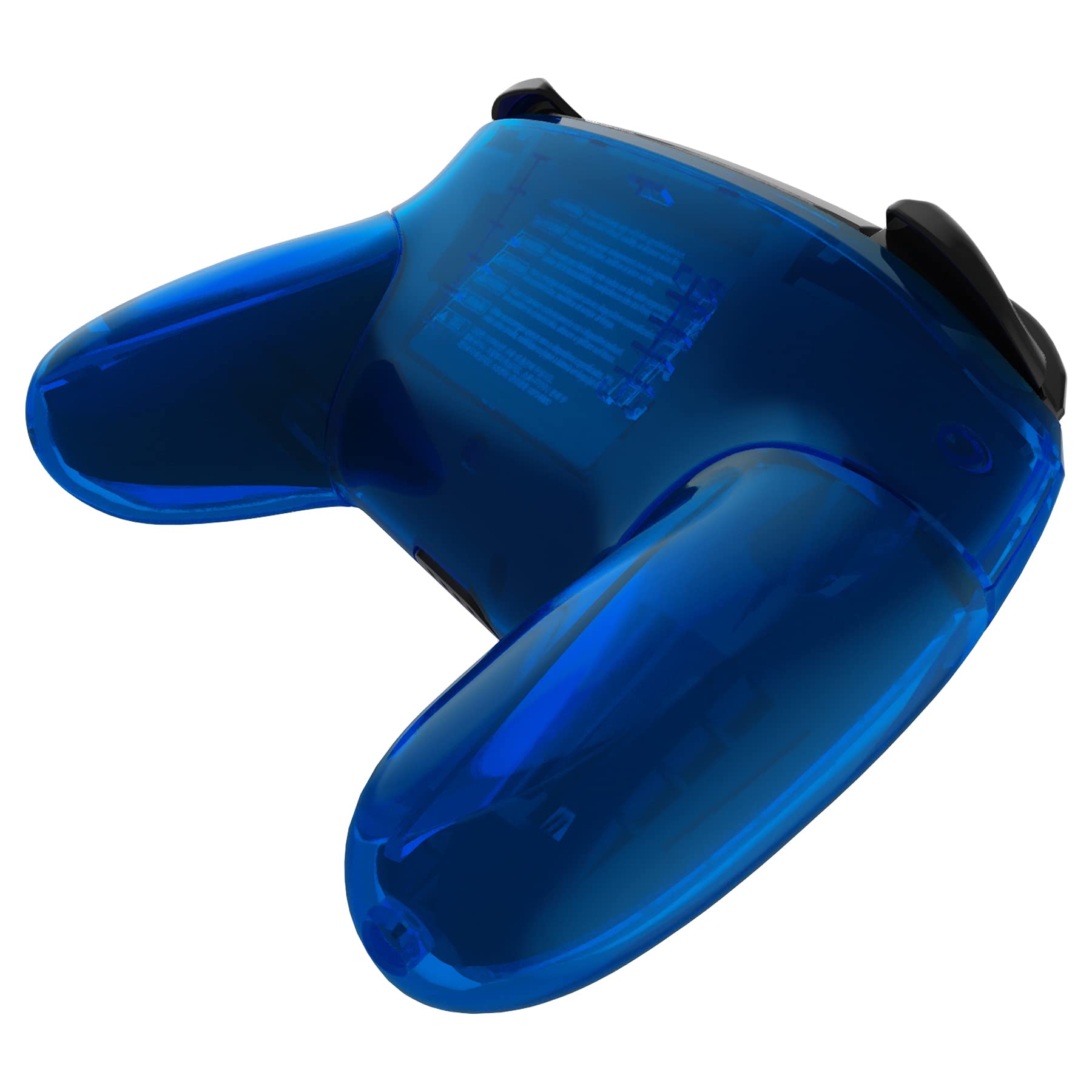 eXtremeRate Clear Blue Octagonal Gated Sticks Faceplate & Backplate Handles - DIY Replacement Grip Housing Shell Cover for Nintendo Switch Pro Controller (Controller Not Included) | Perfect for Gaming, Customization & Controller Repair