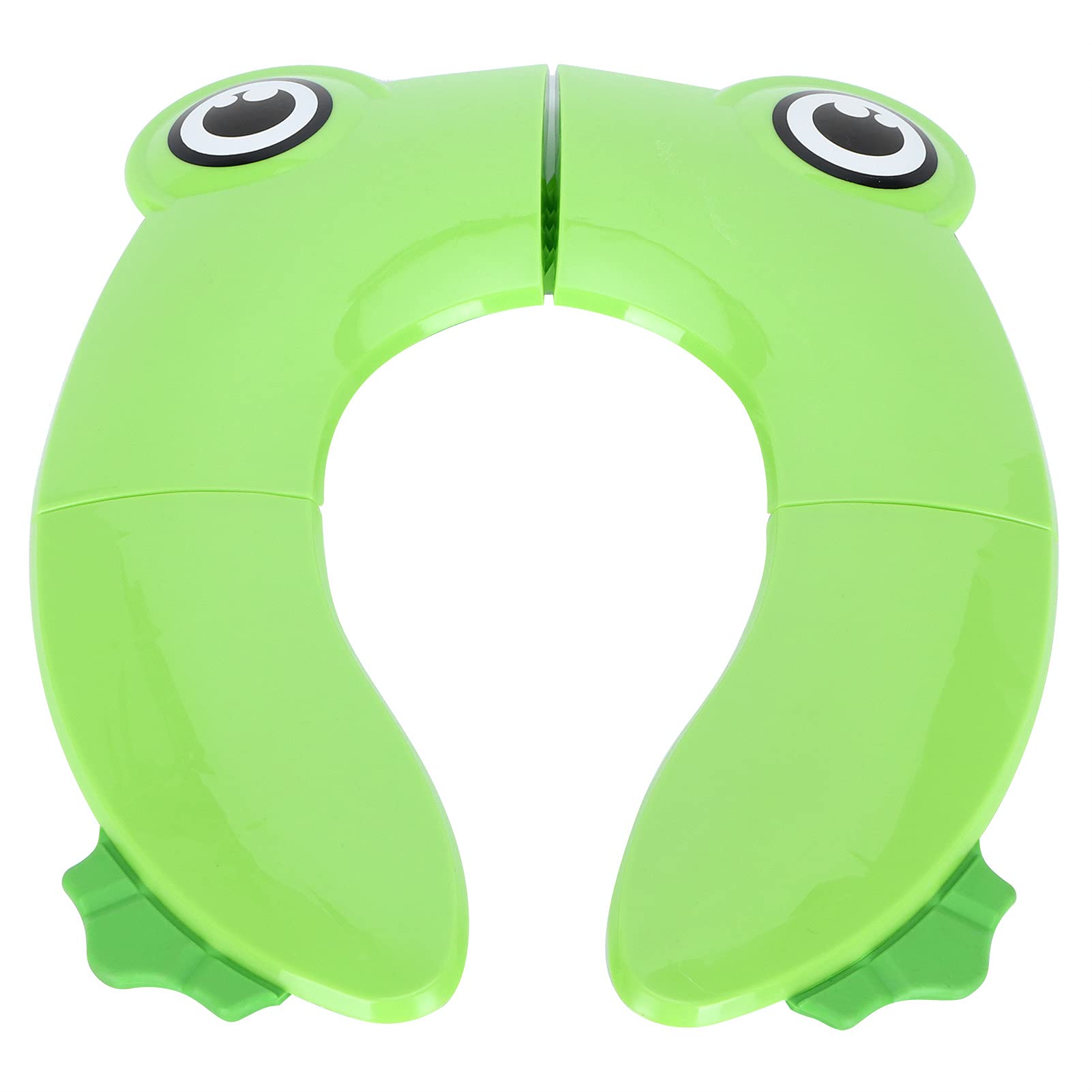 Garosa Foldable Travel Potty Seat for Toddlers & Kids - Portable Non-Slip Toilet Training Seat with Safety Pads - Green Baby Potty Stool for Home, Travel, Camping & Outdoor Use