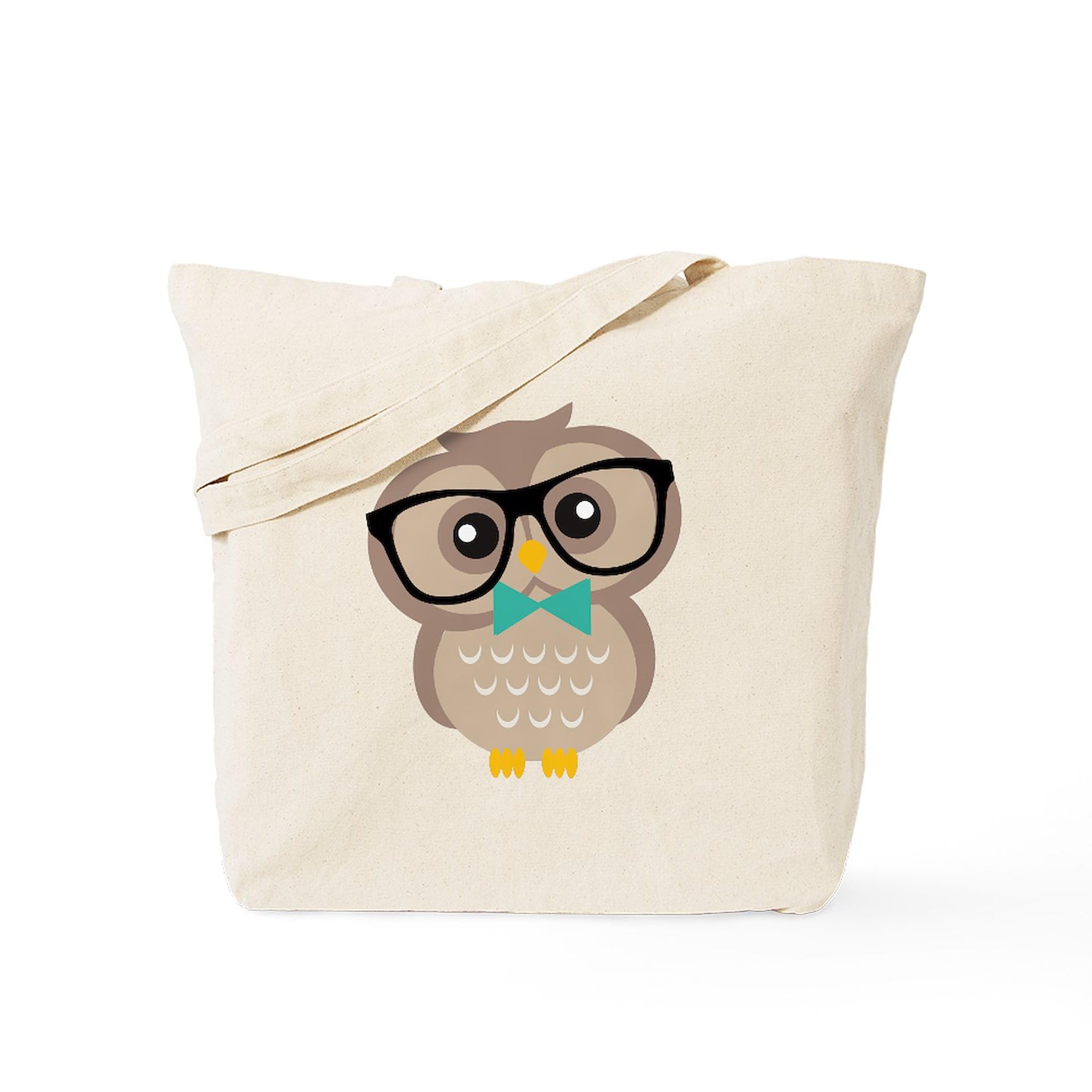 Stylish Hipster Owl Canvas Tote Bag - Eco-Friendly Reusable Shopping Bag for Women & Men | Perfect for Groceries, Beach, Work & School