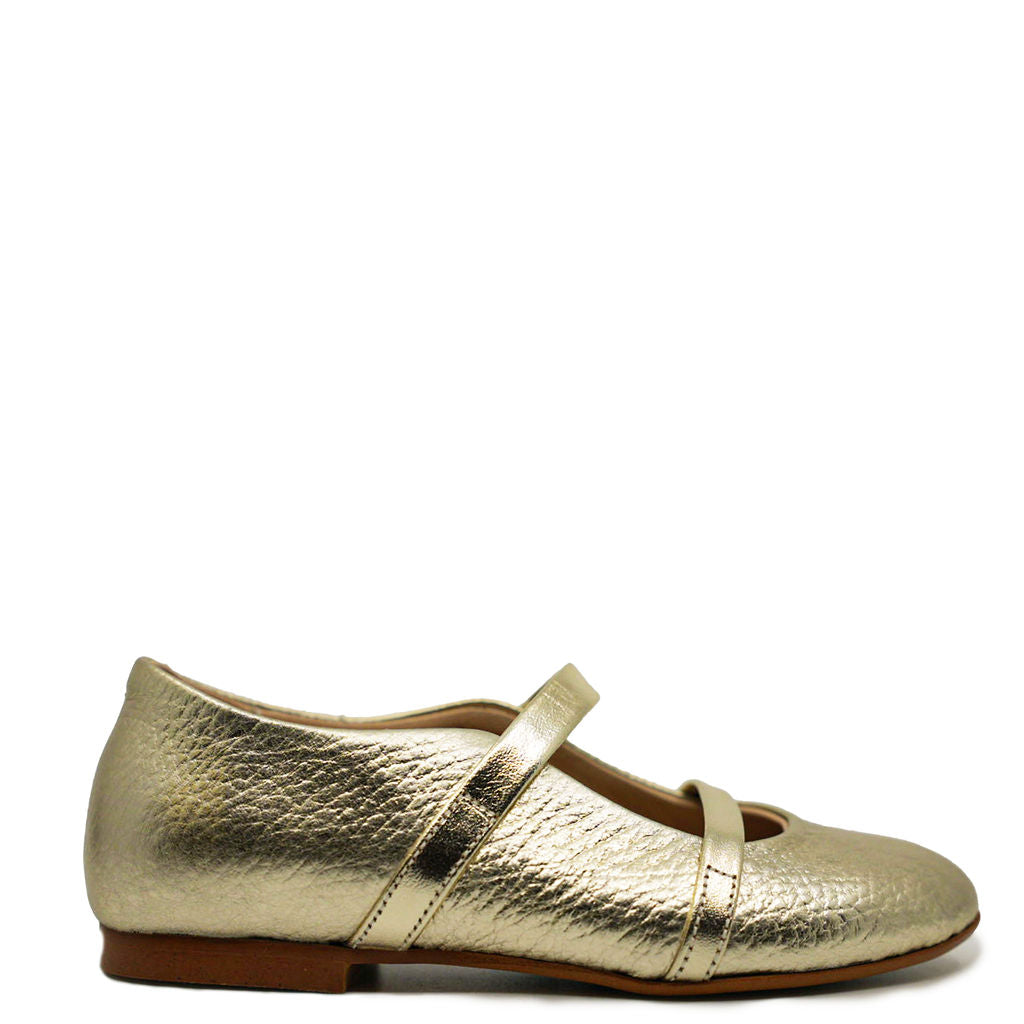 Blublonc Women's Champagne Double Strap Mary Jane Shoes - Comfortable Heeled Pumps for Work, Party & Special Occasions