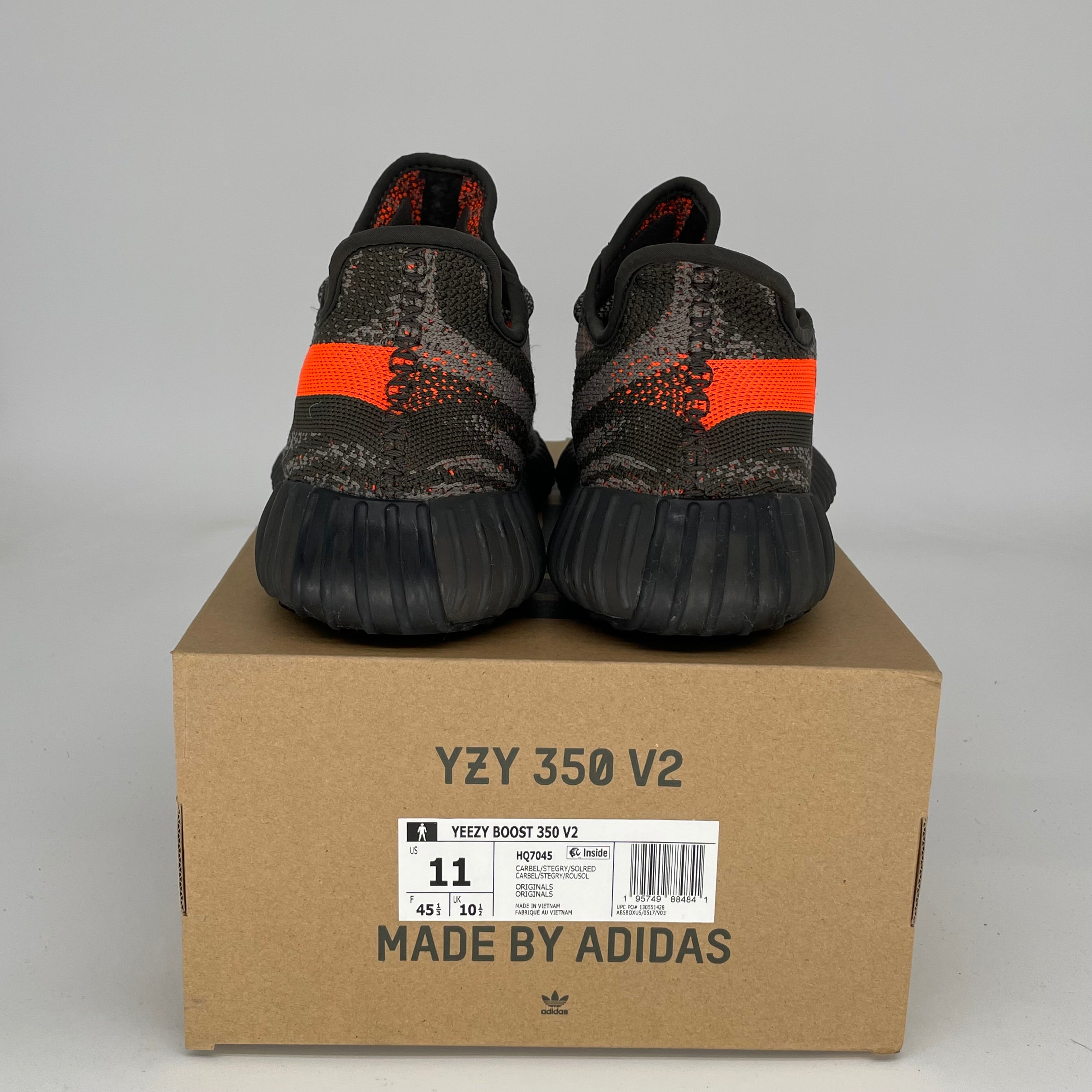 Adidas Yeezy Boost 350 V2 Carbon Beluga - Men's Running Shoes Size 11 | HQ7045 | Comfortable Sneakers for Jogging, Gym & Casual Wear
