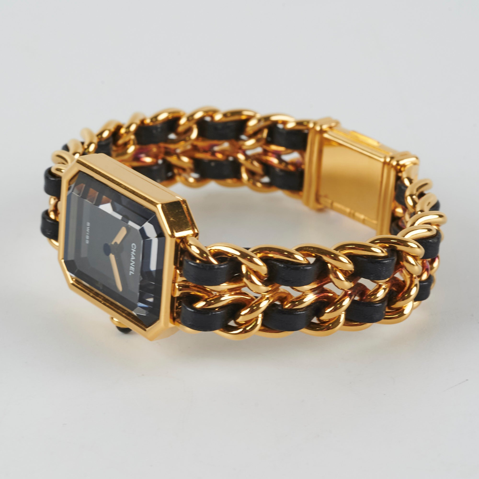 Chanel Premier Medium Black Gold Luxury Watch for Women - Elegant Dress & Formal Occasions