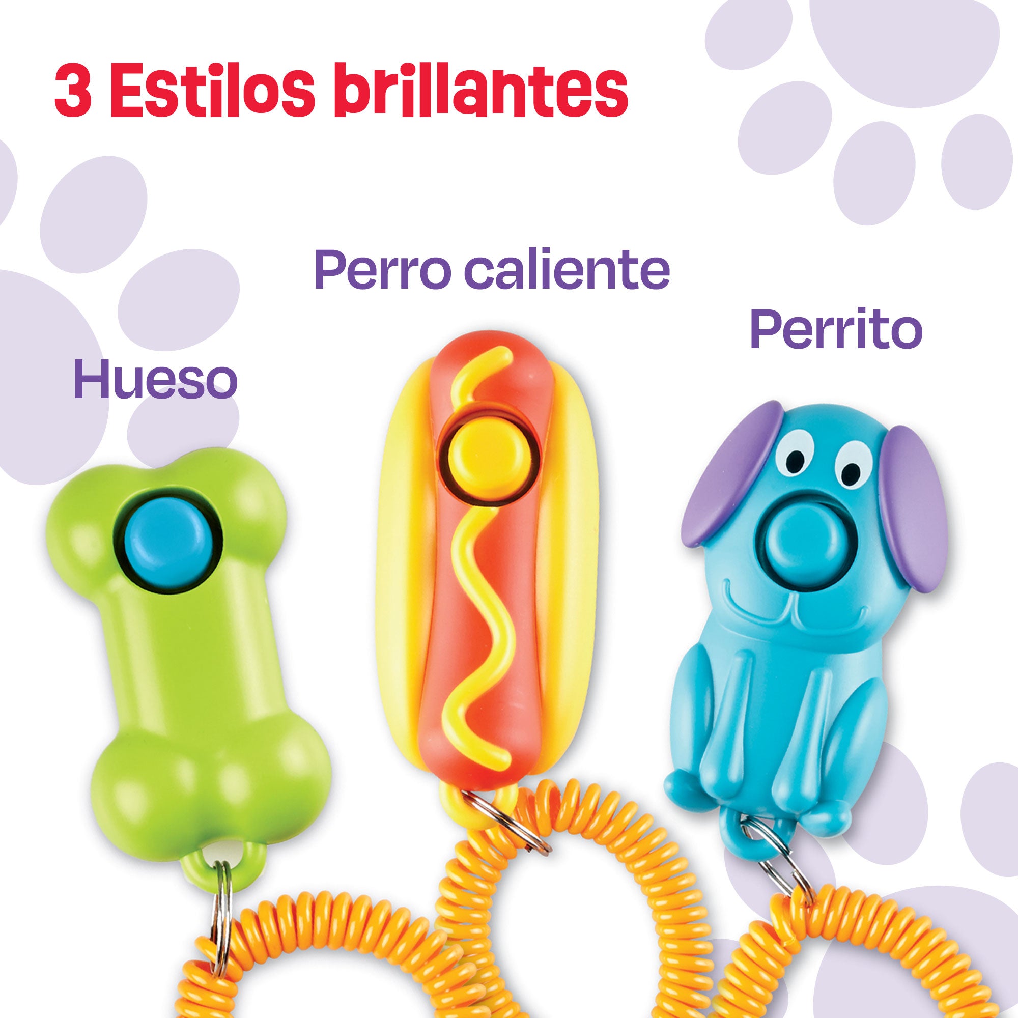 Smarty Pooch Dog Training Clicker - Positive Reinforcement Clicker for Dogs - Perfect for Obedience Training, Tricks & Behavior Correction