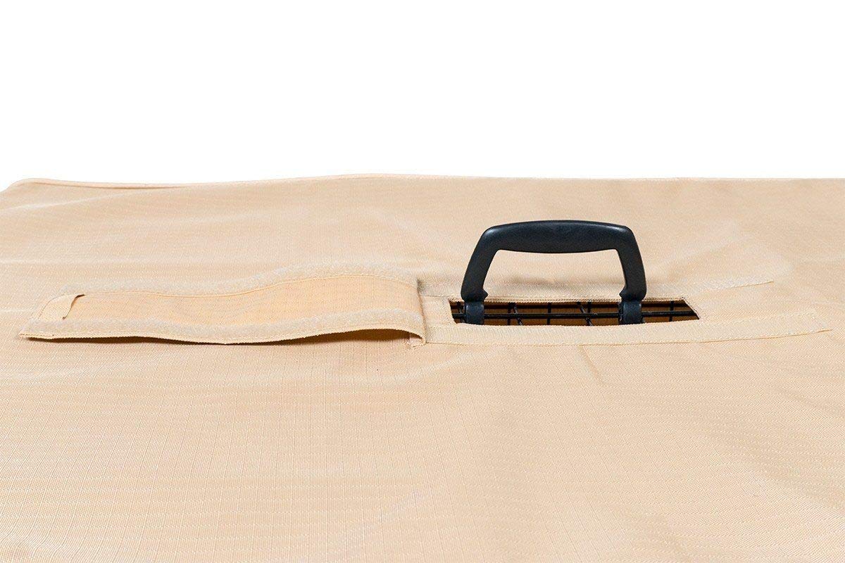 K9 Ballistics Tough Crate Cover™ - 42 Inch Durable Dog Crate Cover, Universal Fit for Wire Dog Kennels, Tan - Perfect for Travel, Home & Vet Visits