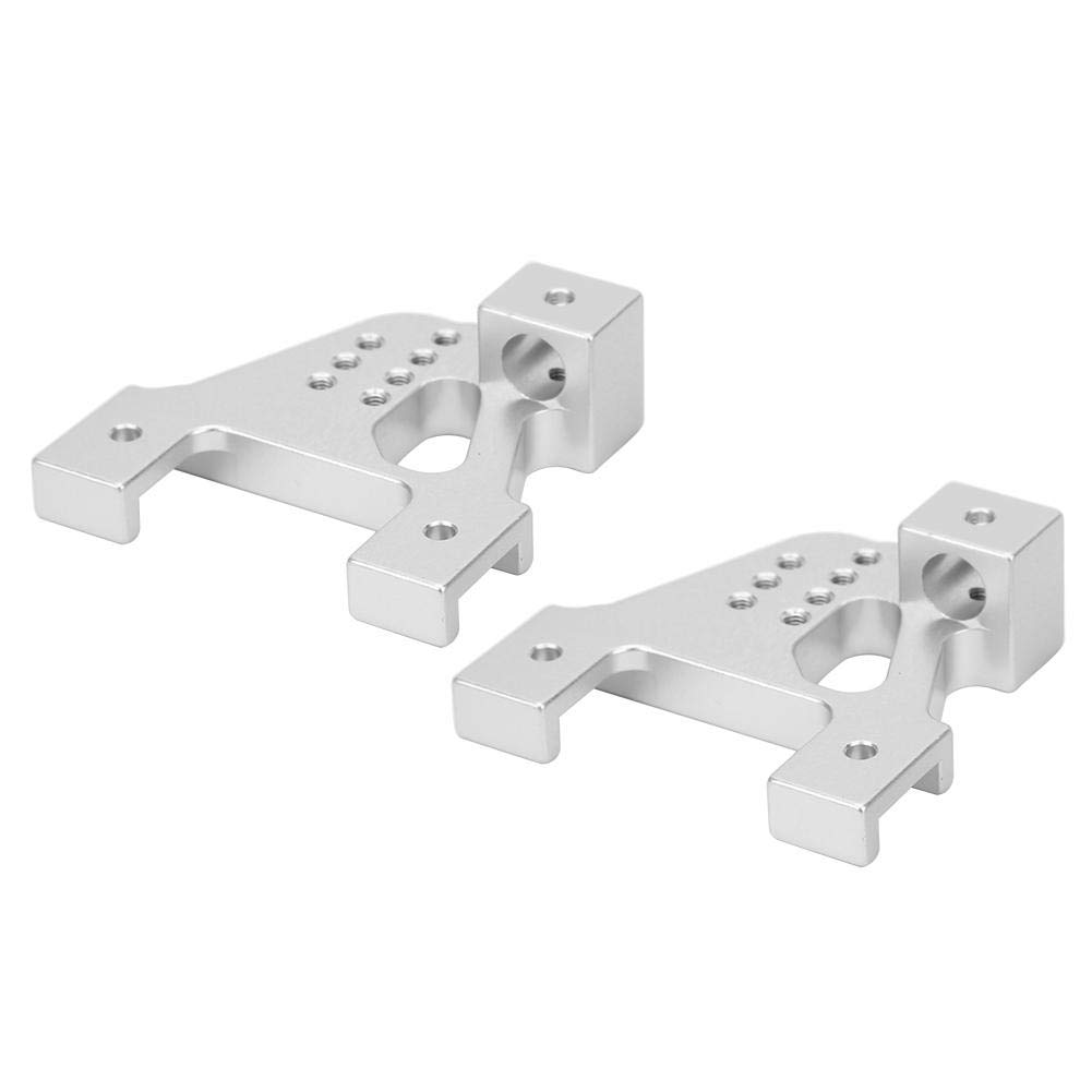 Bicaquu RC Suspension Stabilizer Bar - High Strength Aluminum Alloy Front Suspension Bracket for 1/10 Scale RC Cars, Trucks & Crawlers (Silver R86017S) | Perfect for Off-Road Racing, Rock Crawling & RC Vehicle Upgrades