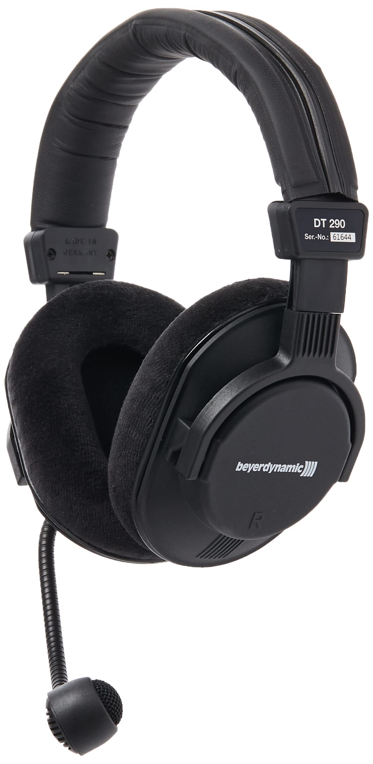 Beyerdynamic DT-290-MKII-200/80 Professional Broadcast Headset with Dynamic Hypercardioid Microphone - 80 Ohm Impedance for Studio Recording, Podcasting & Live Broadcasting