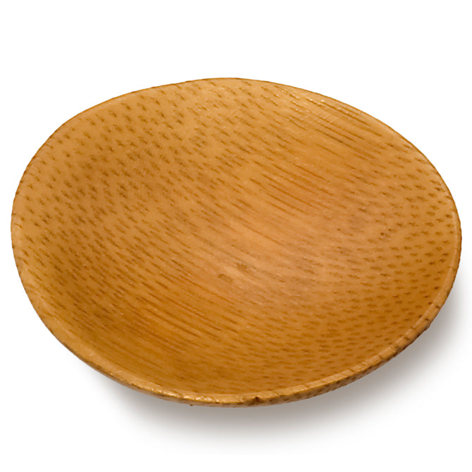 Round Bamboo Dish - 2.25 Inch Natural Eco-Friendly Serving Plate for Sushi, Appetizers, and Small Snacks - Perfect for Parties, Picnics, and Home Dining
