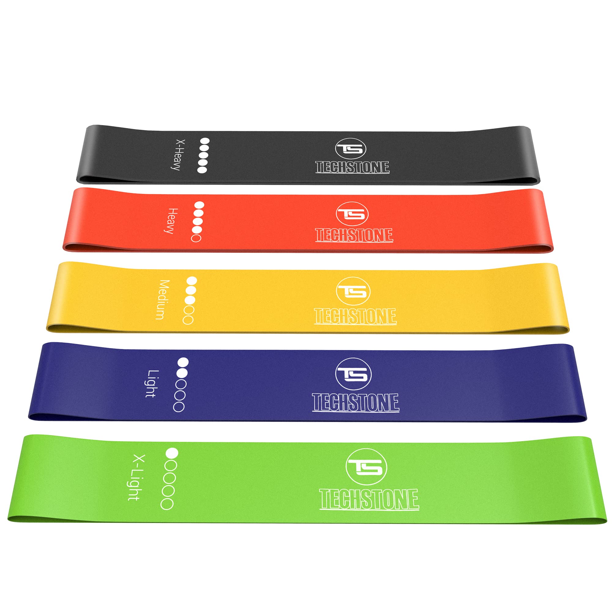Premium 5-Level Resistance Bands Set for Home Workouts - Adjustable Elastic Exercise Bands for Strength Training, Yoga & Fitness (Includes Free Carrying Bag) - Ideal for Home Gym, Travel & Physical Therapy