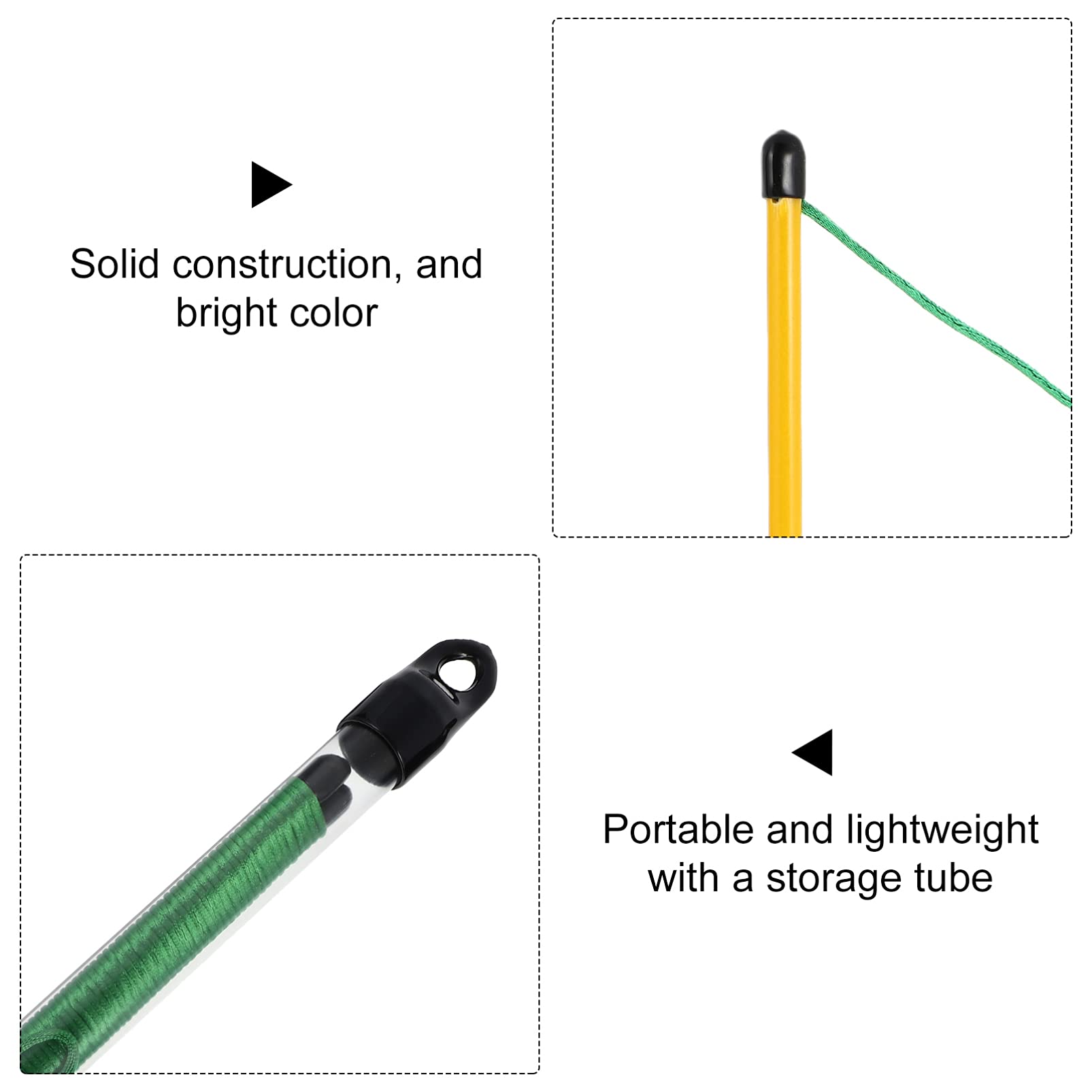 BESPORTBLE 2 Pack Golf Swing Trainer - Alignment Sticks & Swing Aid for Golf Practice - Perfect for Driving Range & Backyard Training - Improve Accuracy & Consistency in Your Golf Game