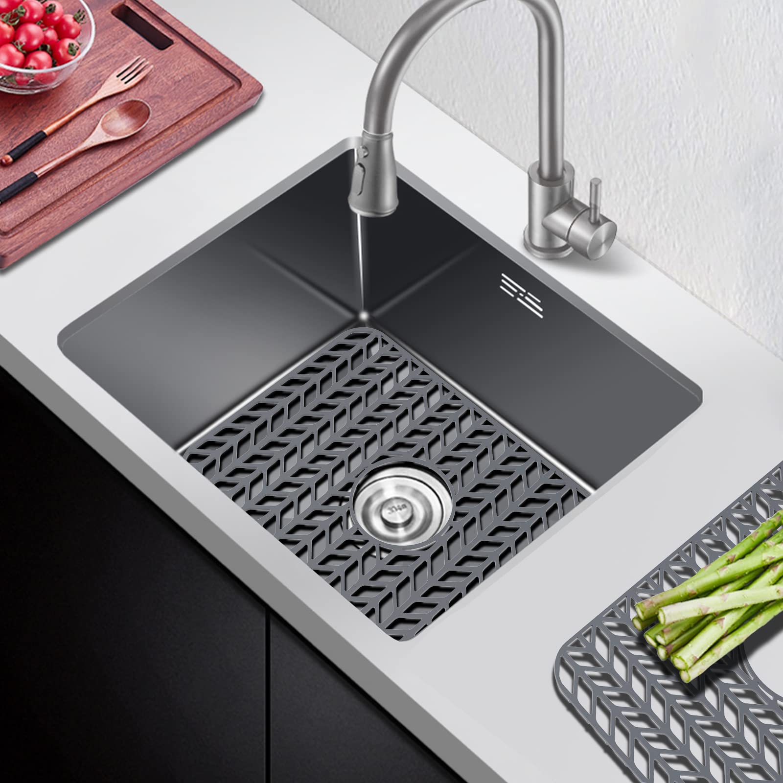 AWOKE Stainless Steel Kitchen Sink Protector Mat - 16.2