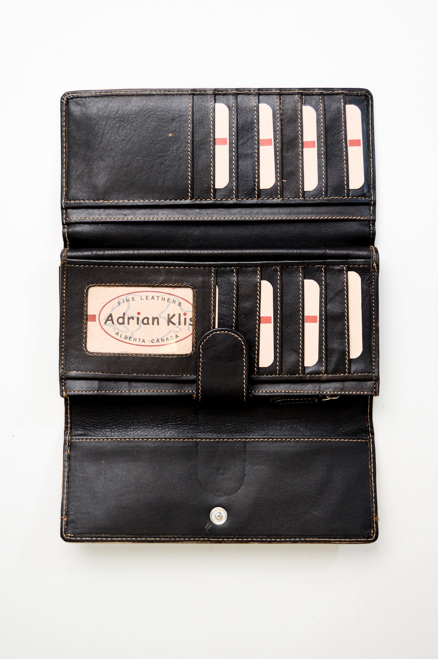 Vintage Adrian Klis 105 Ladies Leather Wallet - Stylish Women's Purse for Everyday Use, Travel & Gift Giving