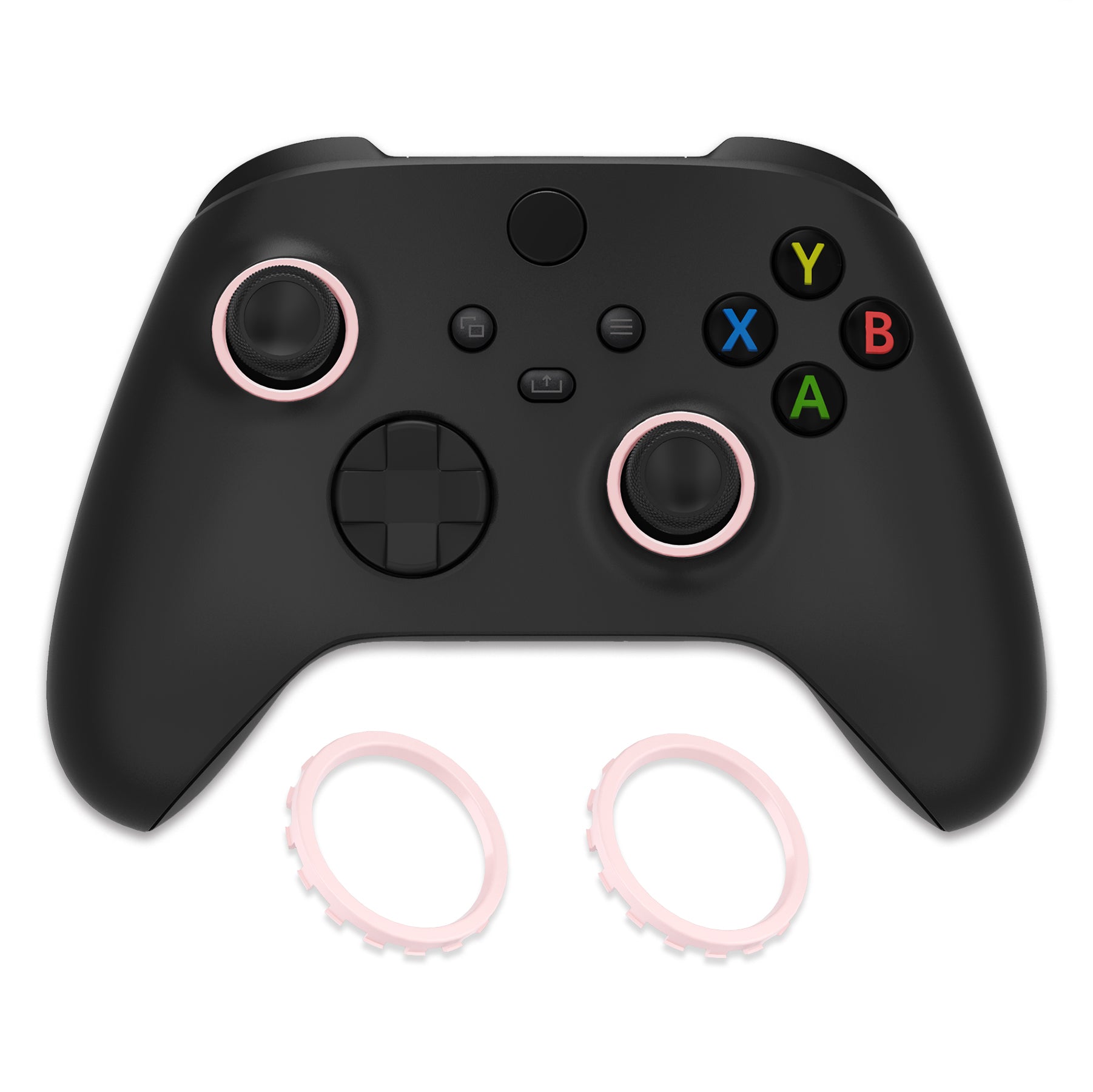 eXtremeRate Custom Pink Cherry Blossom Accent Rings for Xbox Elite Series 2 Core/Elite Series 2/Xbox One Elite Controller - Compatible with ASR Version Shell for Xbox Series X/S - Perfect for Gaming Setup & Controller Customization