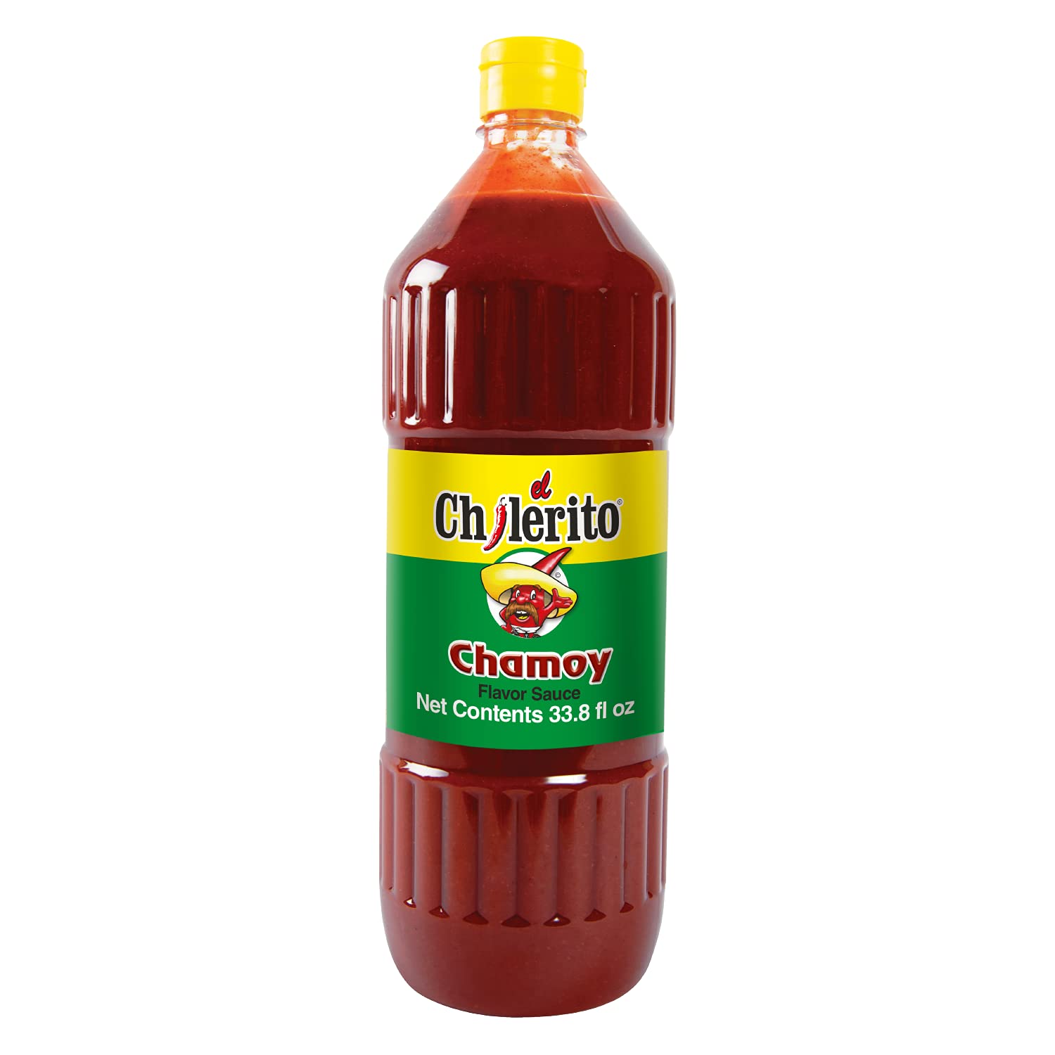 El Chilerito Chamoy Sauce 33.8 Fl Oz (1 Liter) - Authentic Mexican Hot & Sweet Fruit Sauce - Perfect for Fruits, Snacks, Micheladas & Drinks - Great for Parties, BBQ & Mexican Cuisine