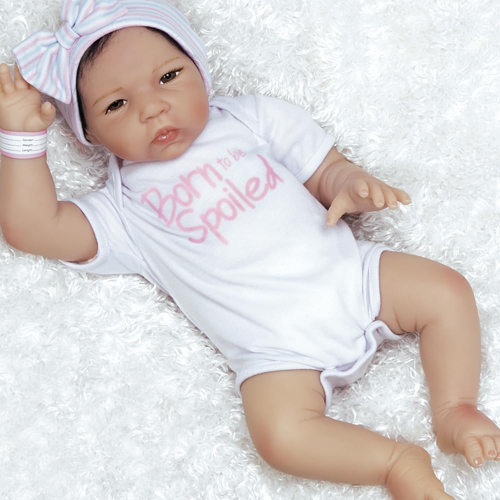 20-Inch Realistic Reborn Asian Baby Girl Doll with Soft Rooted Hair & 6-Piece Gift Set - Perfect Birthday Gift for Kids Ages 3+ | Lifelike Collectible Doll for Playtime, Nursery Decor, and Pretend Play