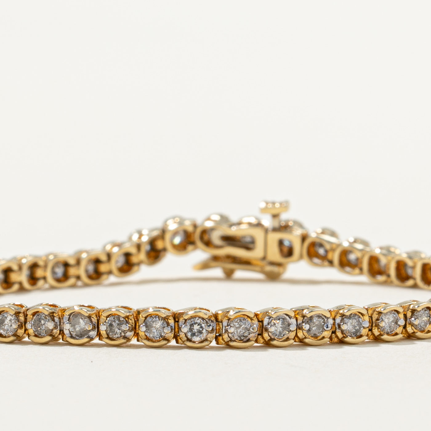 1.68ctw Diamond Tennis Bracelet for Women - 7 Inch Sterling Silver Iced Out Tennis Chain Bracelet | Perfect for Weddings, Anniversaries & Special Occasions