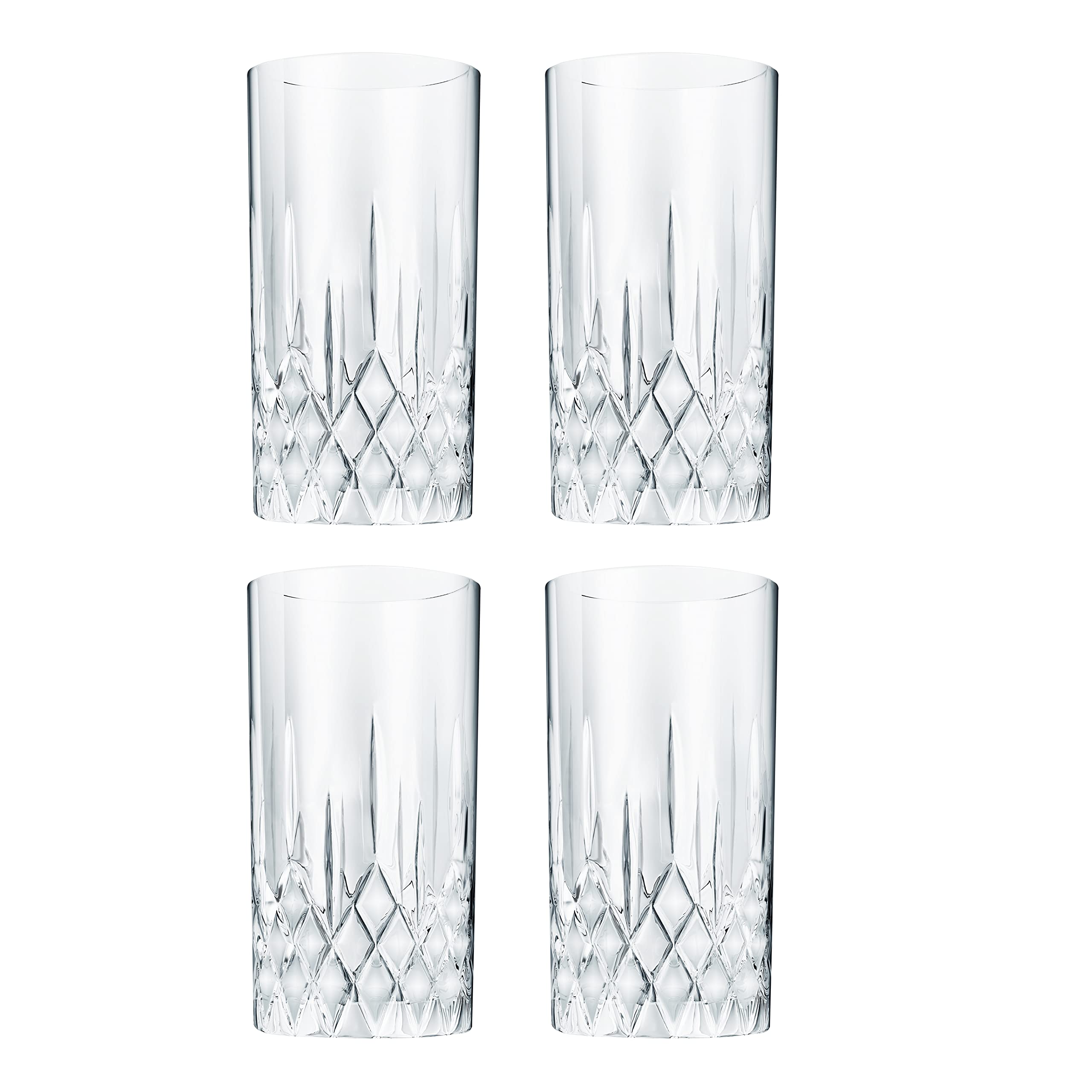 LEMONSODA Premium 12oz Drinking Glasses Set of 32 - Crystal Cut Water Glasses for Lemonade, Cocktails & Beverages - Elegant Collins Glassware for Home Bar, Restaurants & Parties - Perfect Housewarming & Wedding Gift