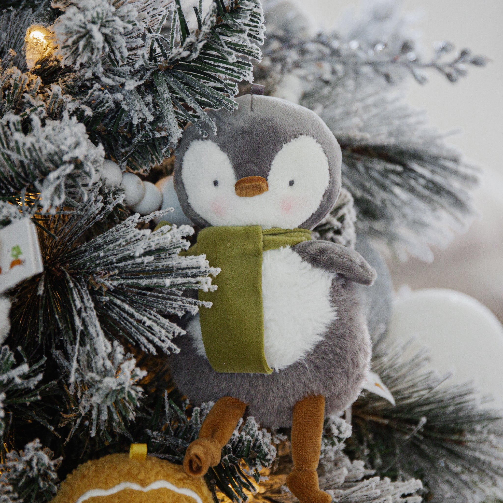 Limited Edition Snowcone Penguin Holiday Roly Poly Toy - Cute Tumbler Penguin Figurine for Christmas Decorations & Winter Home Decor