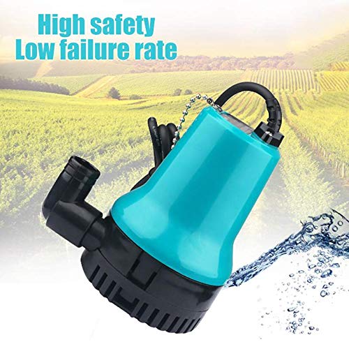50W 4500L/H 5M DC 12V/24V Brushless Solar Water Pump - Submersible Fountain & Irrigation Pump for Fish Ponds, Hydroponics, Garden Water Circulation (Ideal for Outdoor Solar Power Systems)