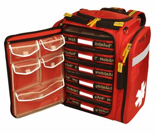 Professional Medical Responder Backpack - 6 Compartment First Aid Kit for EMT, Paramedics & Emergency Preparedness | Durable EMS Trauma Bag for First Responders & Outdoor Adventures (Model 31405)