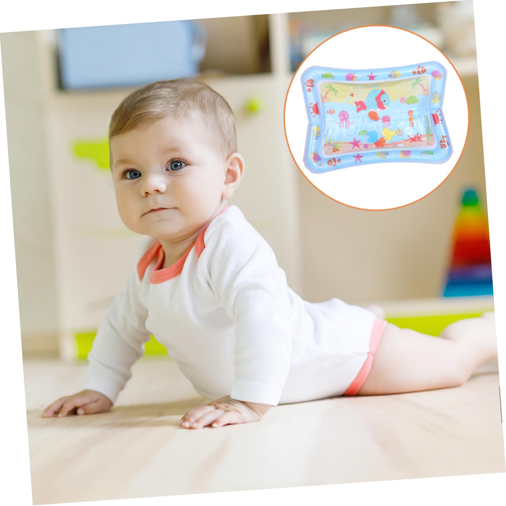 **GREENADSCAPE Inflatable Water Cushion - Large PVC Water Play Mat for Kids, Pool, Beach & Bathtub - Fun Outdoor & Indoor Activity Mat for Toddlers & Babies**