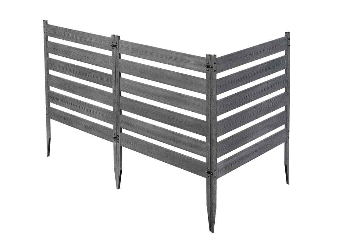 3-Panel No Dig Zippity Maui Vinyl Fence Kit - 26