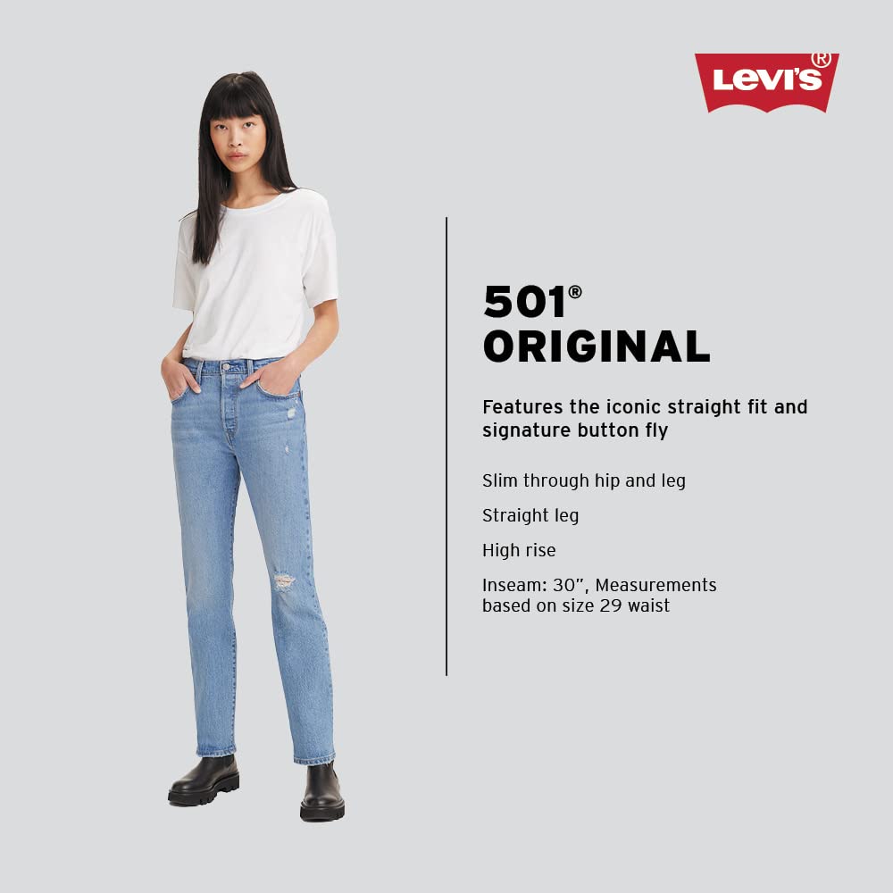 Levi's Women's Classic Straight Jeans - High Waist Comfort Denim Pants for Casual Wear & Everyday Style | Perfect for Office, Dating and Weekend Outfits