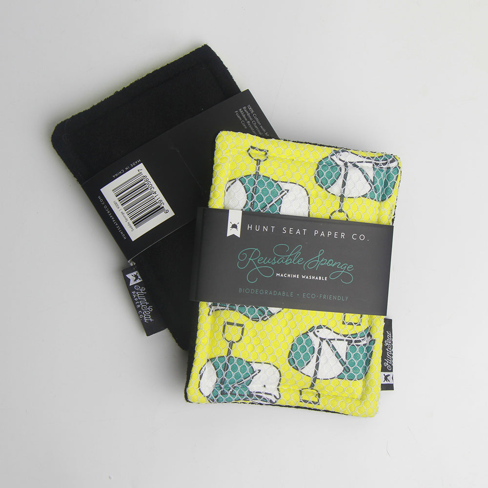 Jump Saddles Reusable Sponge - Eco-Friendly Cleaning Sponge for Kitchen, Bathroom & Dishes - Perfect for Household Cleaning & Stain Removal